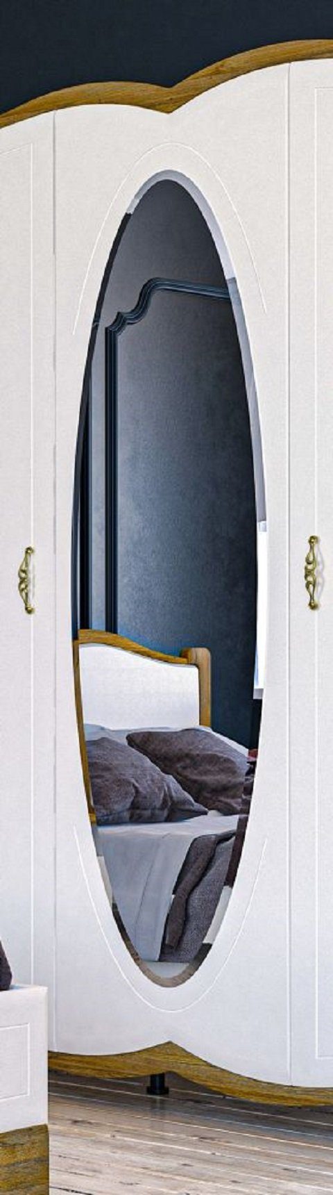 cm x 1 1 - - Nachttische) Doppelbett Tiffanie, 2 200 Kleiderschrank Schlafzimmer-Set (Set, Feldmann-Wohnen 160