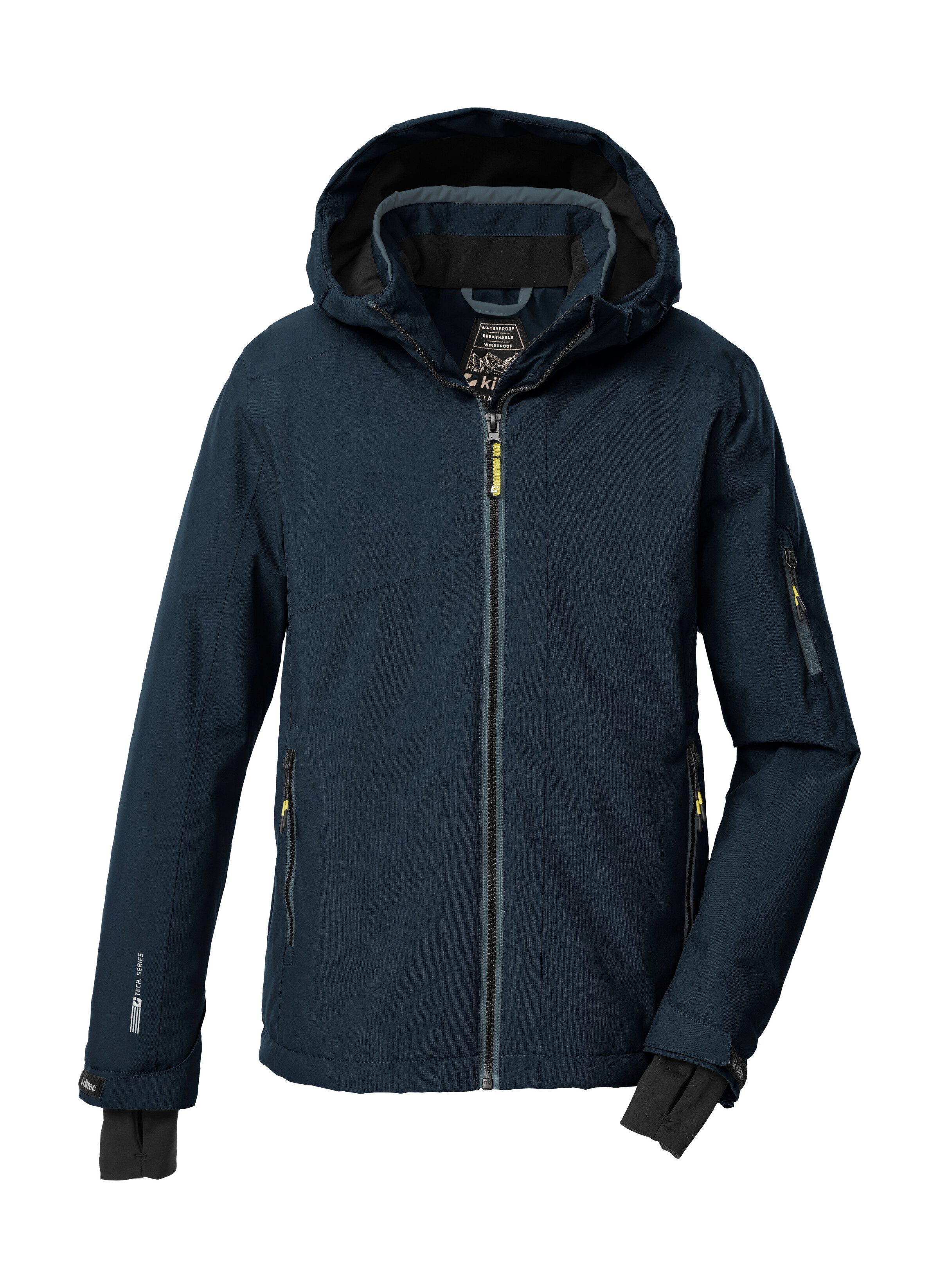 Killtec Skijacke KSW 202 BYS SKI JCKT Wasserdichte Kinder-Skijacke mit verstellbarer Kapuze und Schneefang