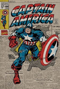 MARVEL Poster Marvel Comics Poster 3erSet Retro 61 x 91,5 cm
