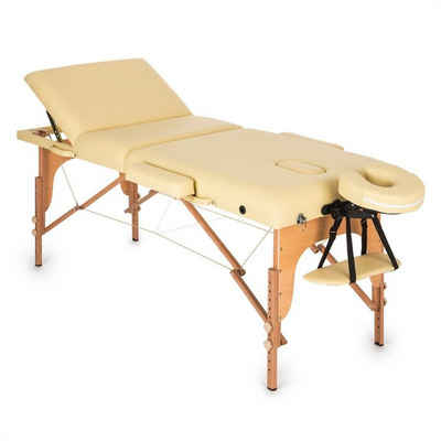 KLARFIT Massageliege MT 500, klappbar, 10-stufig verstellbare Rückenlehne, wasser- und ölabweisend