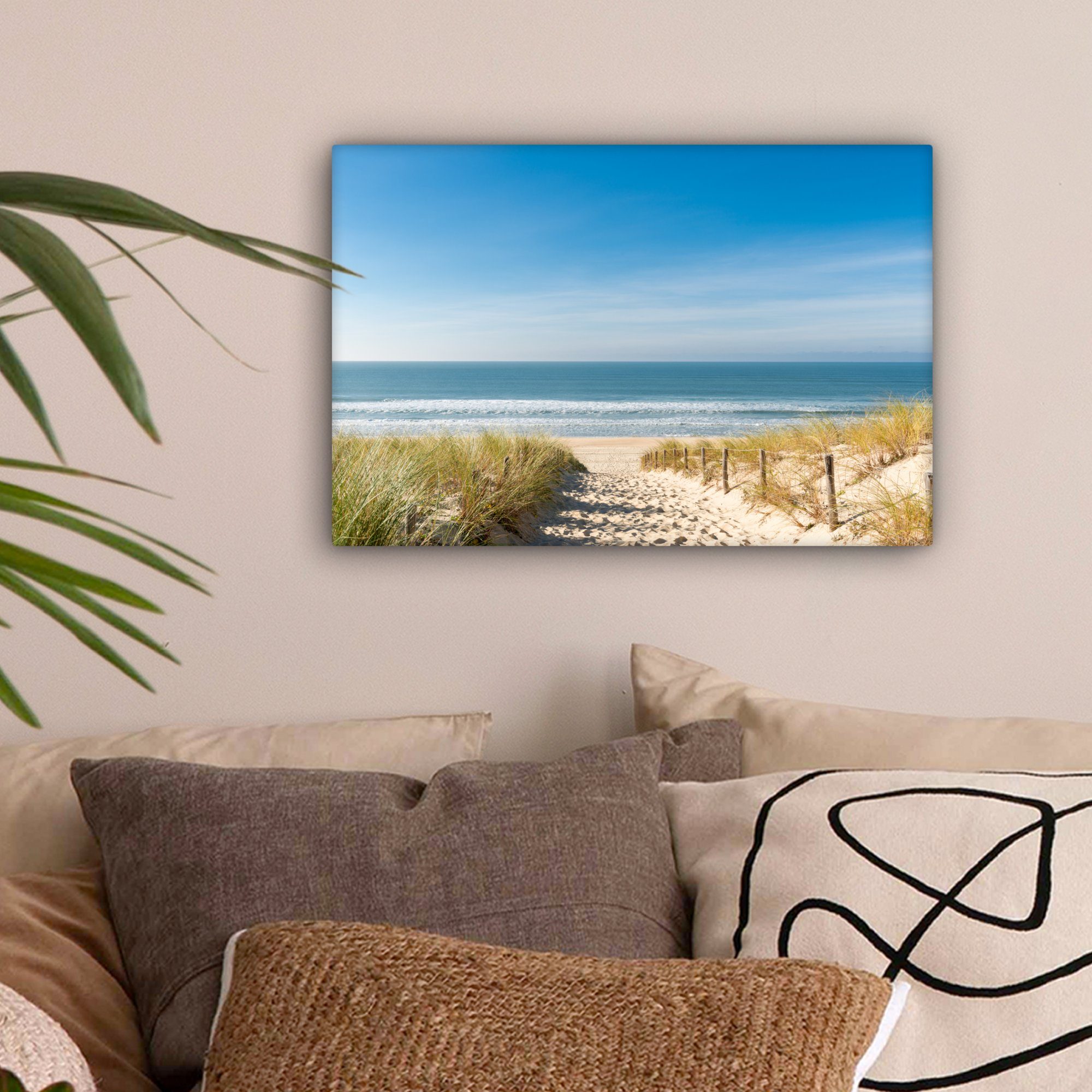 OneMillionCanvasses® Leinwandbild Strand - Meer - Düne - Sand - Sommer, Fot günstig online kaufen