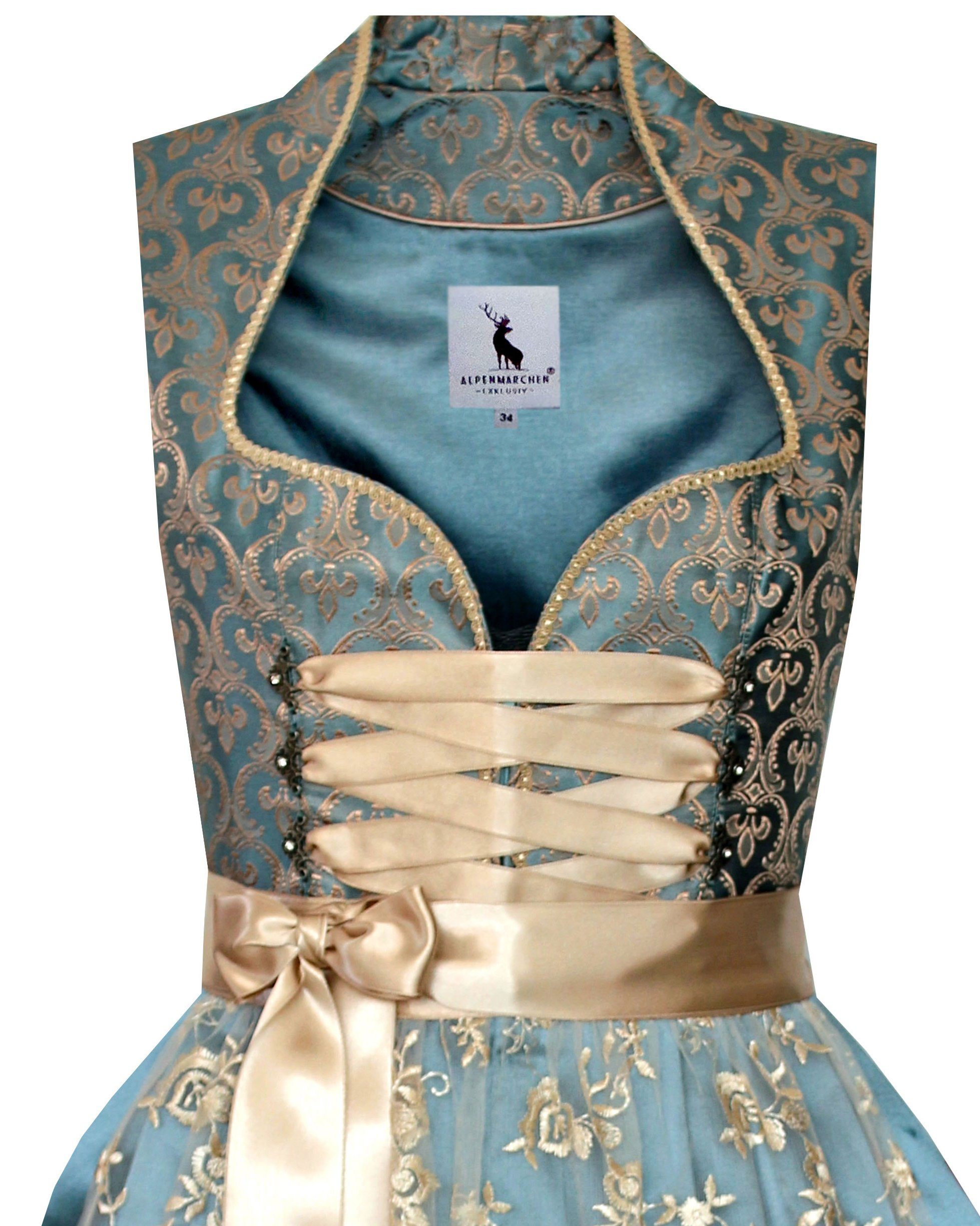 Alpenmärchen Dirndl Dirndl Ida in blau günstig online kaufen
