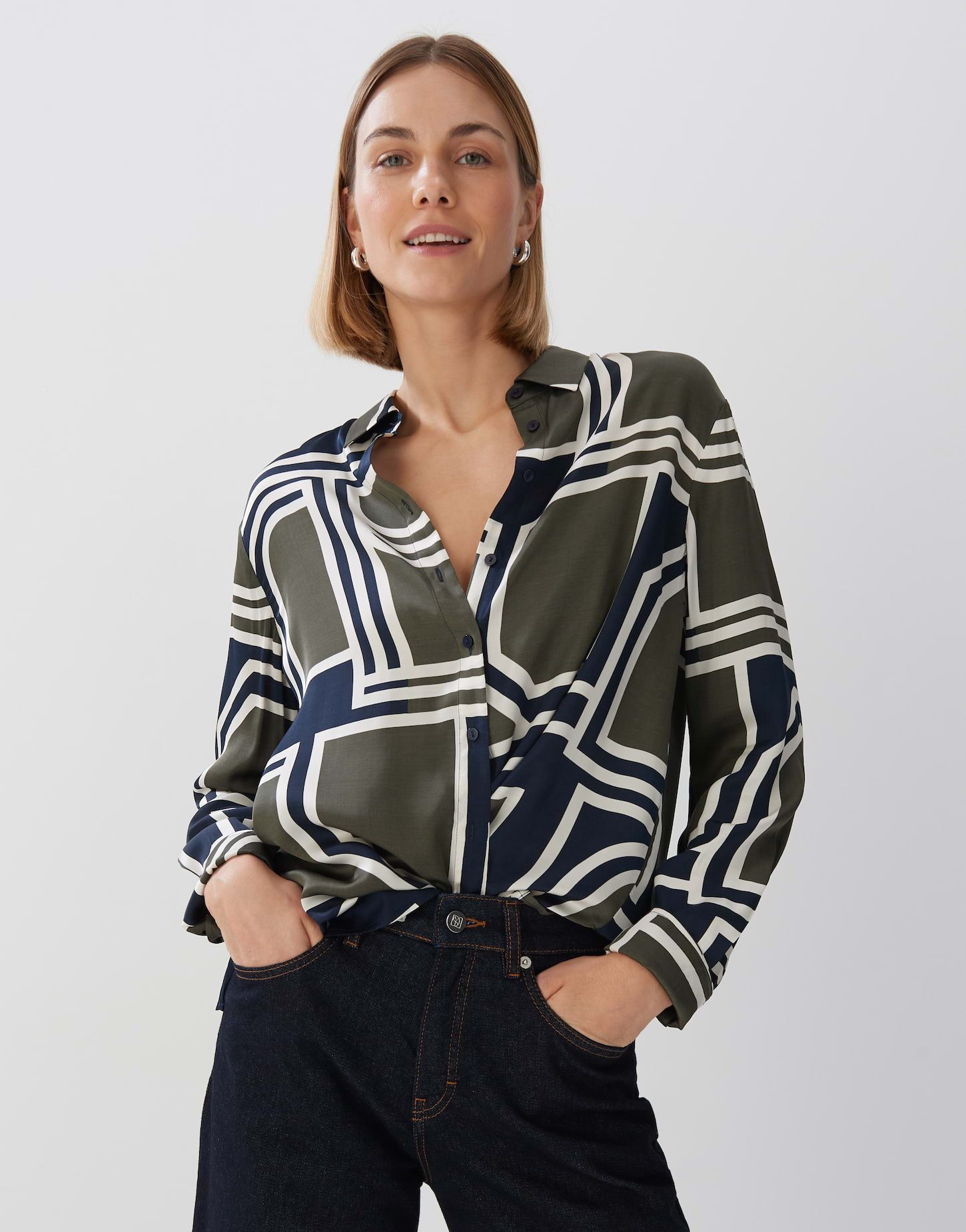 Satinbluse Zirvea