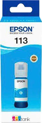 Epson 113 Nachfülltinte (für Epson, 1x, original Nachfülltinte cyan EcoTank)