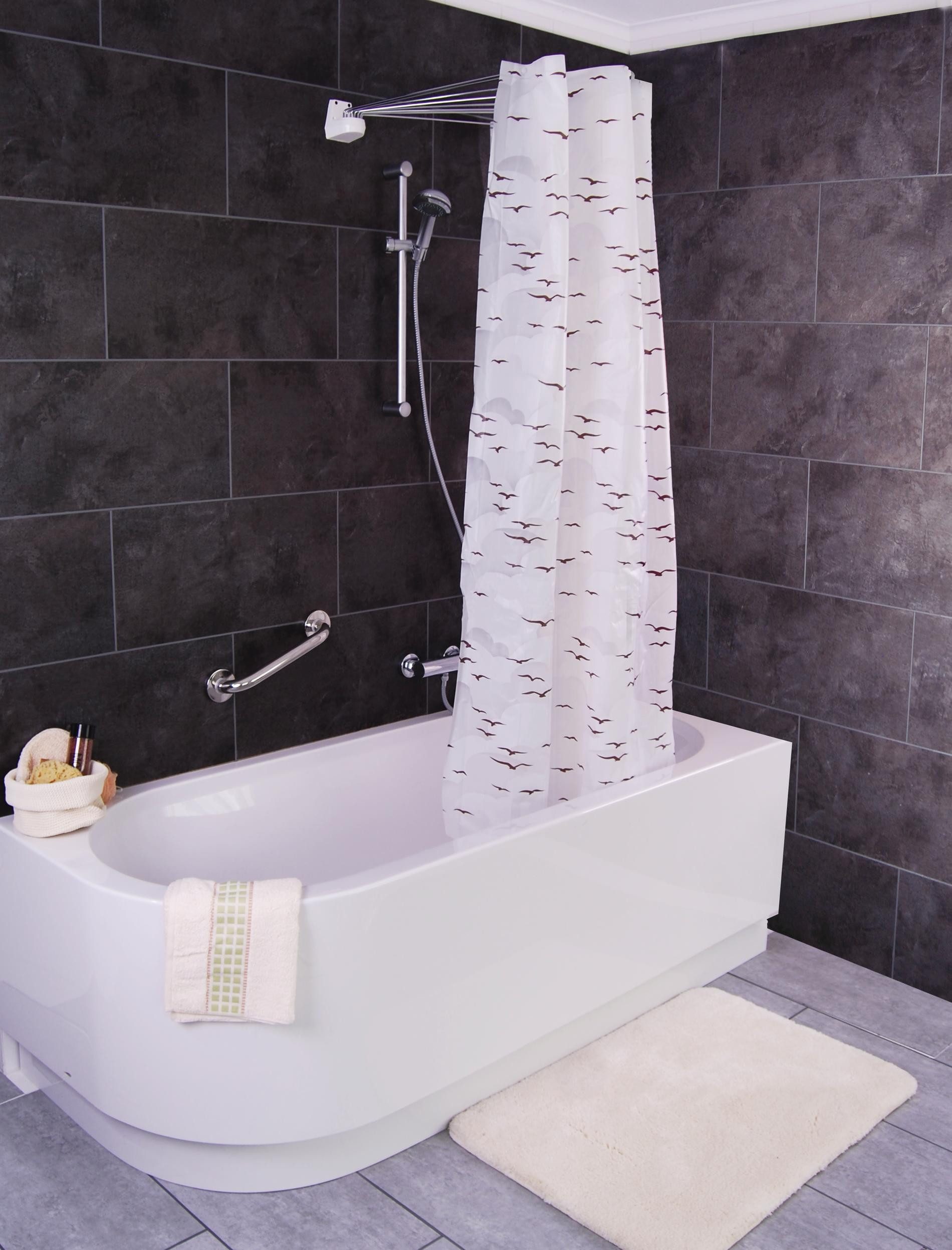 Ridder Duschvorhang Sylt beige Breite 210 cm günstig online kaufen