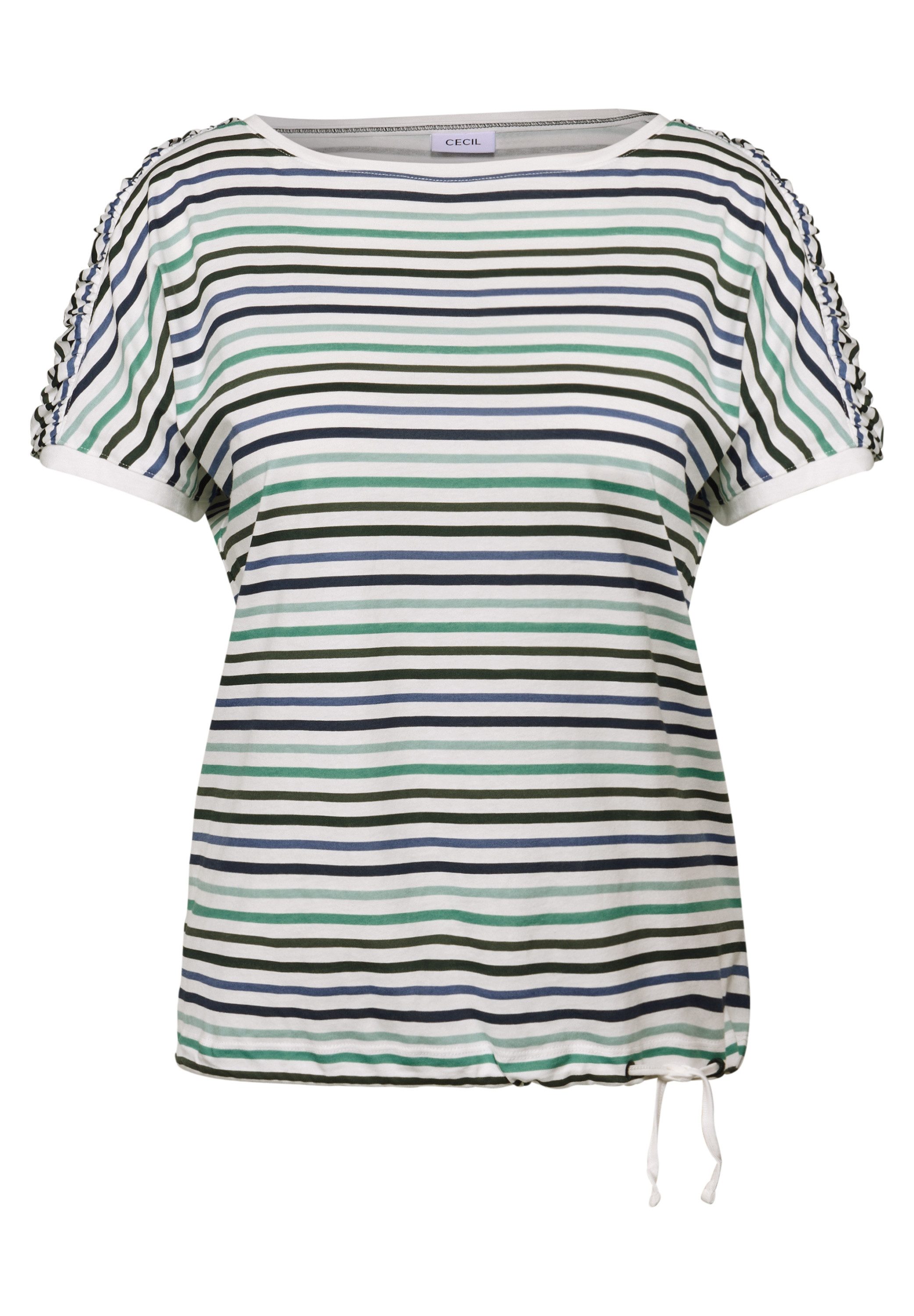 CECIL Print-Shirt mit U-Boot-Ausschnitt