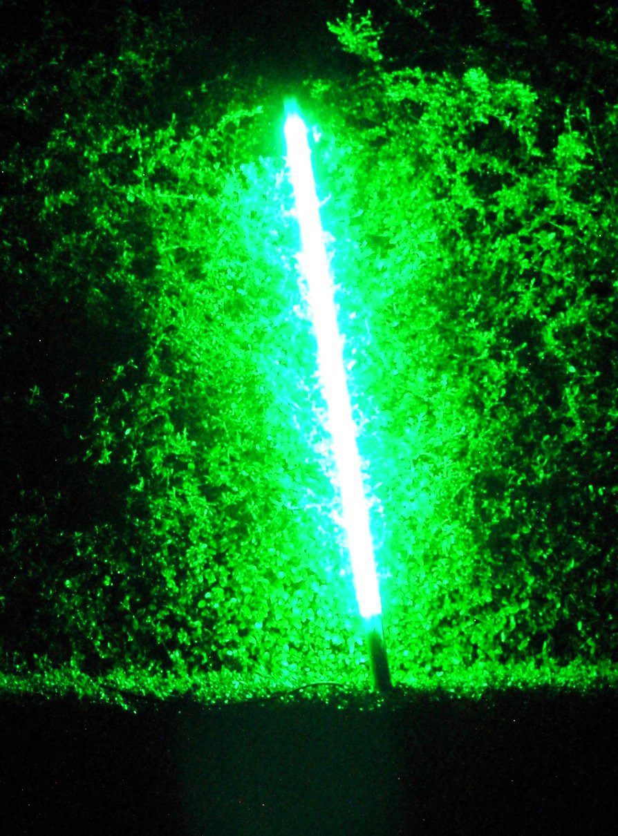 XENON LED Wandleuchte 9670 LED Leuchtstab Kunststoff-Röhre 22 Watt 153cm IP44 Außen Grün, LED, Xenon / Grün