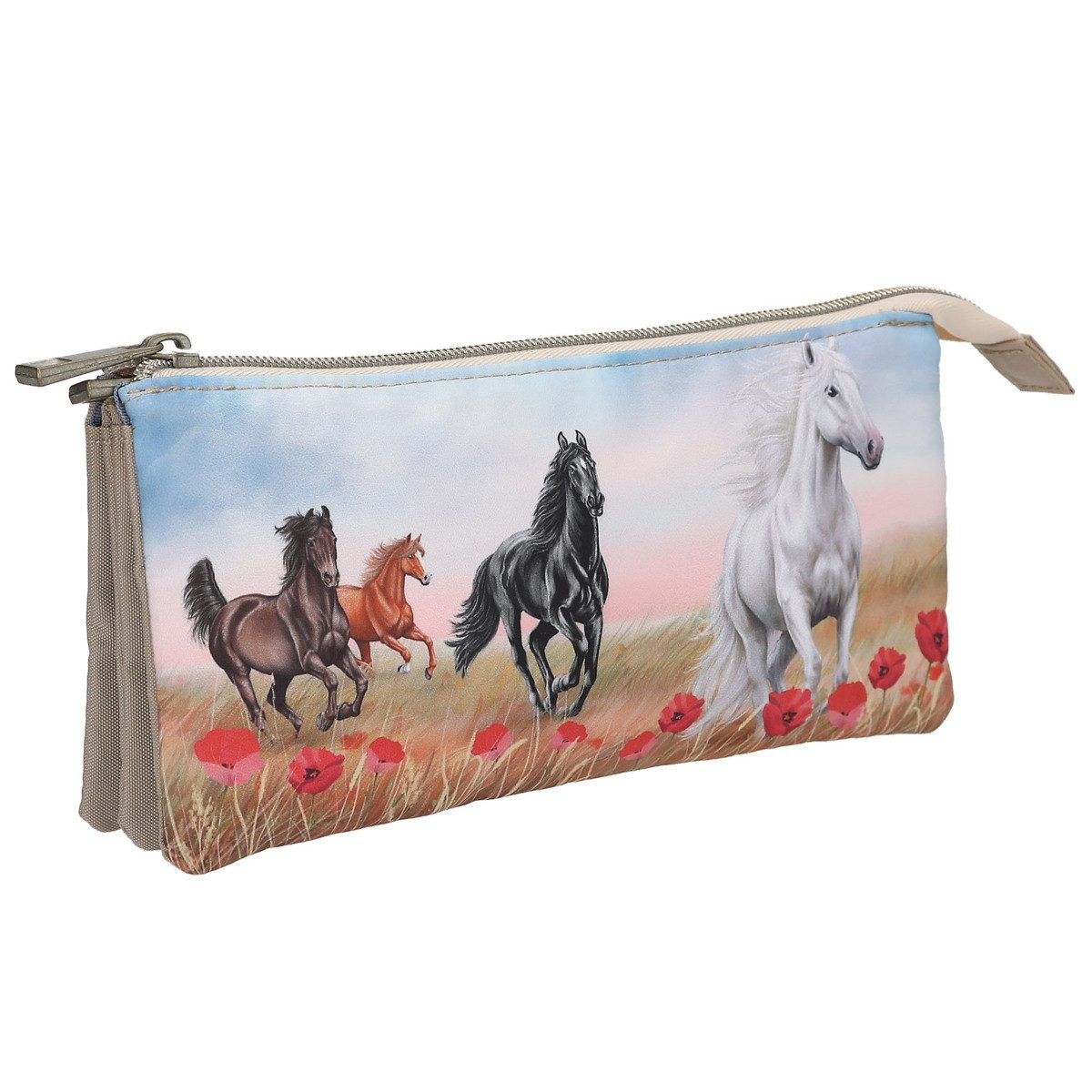 Depesche Federtasche DEPESCHE Miss Melody Fächerschlamper POPPY SAND