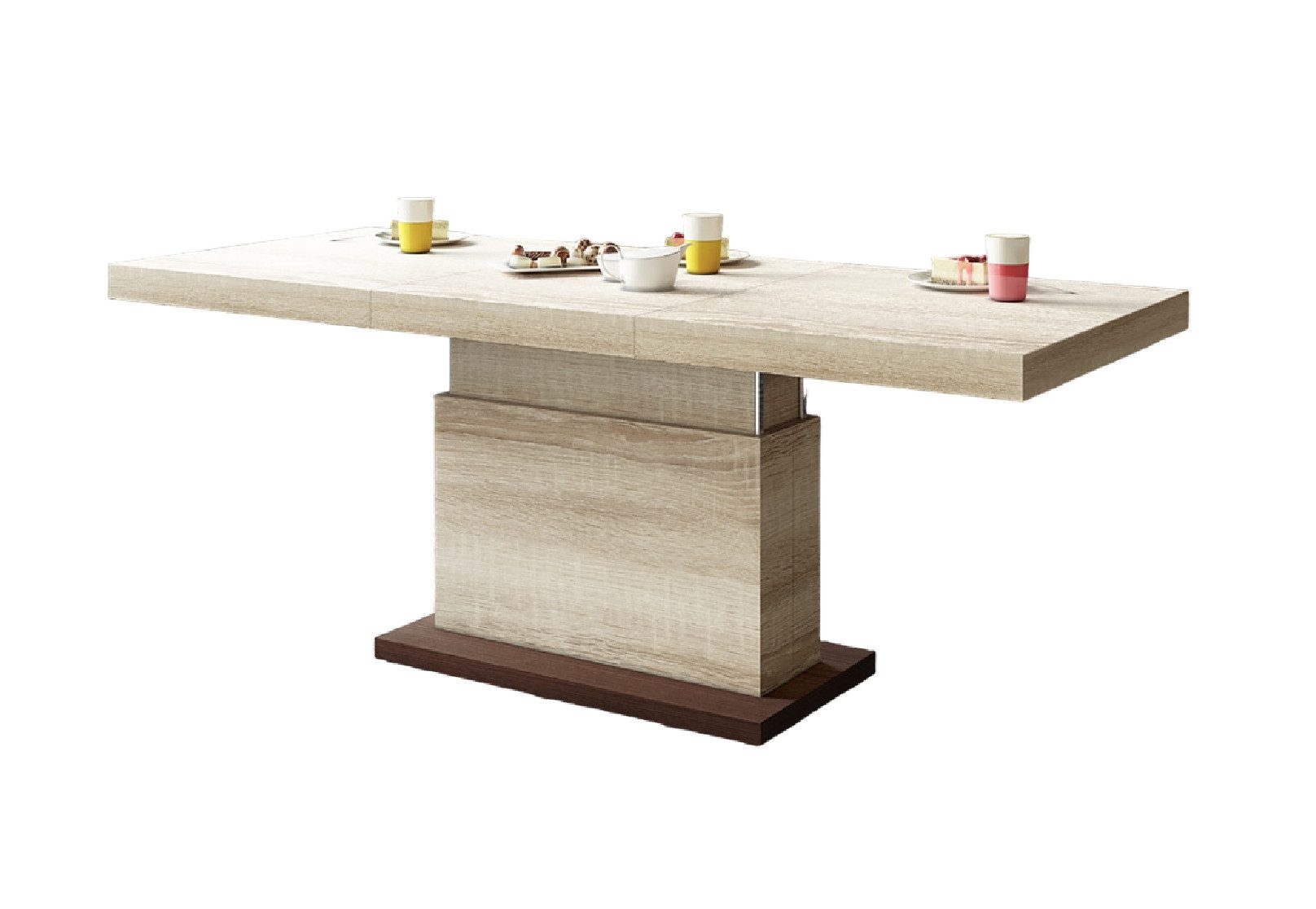 designimpex Couchtisch H-333 Sonoma Eiche / günstig online kaufen