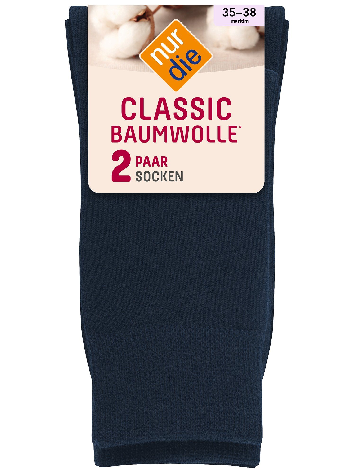 Nur Die Freizeitsocken 2er-Pack Classic Baumwolle (2-Paar)
