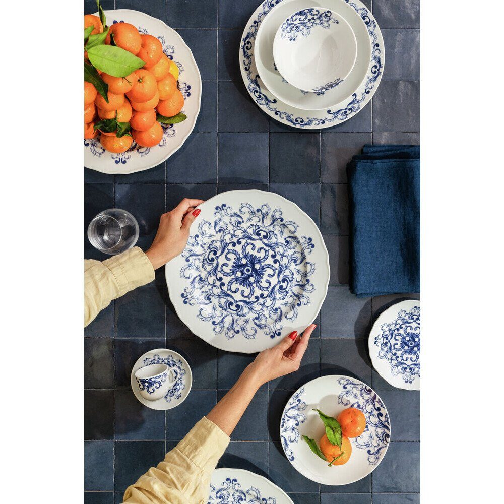 Rosenthal Geschirr-Set Speiseteller 27 cm True Blue, Porzellan