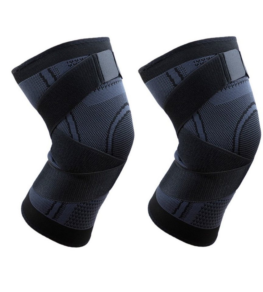 Rötting Design Kniebandage 2 Kniebandagen Sportbandage Knieschoner Kniestütze Farbe schwarz