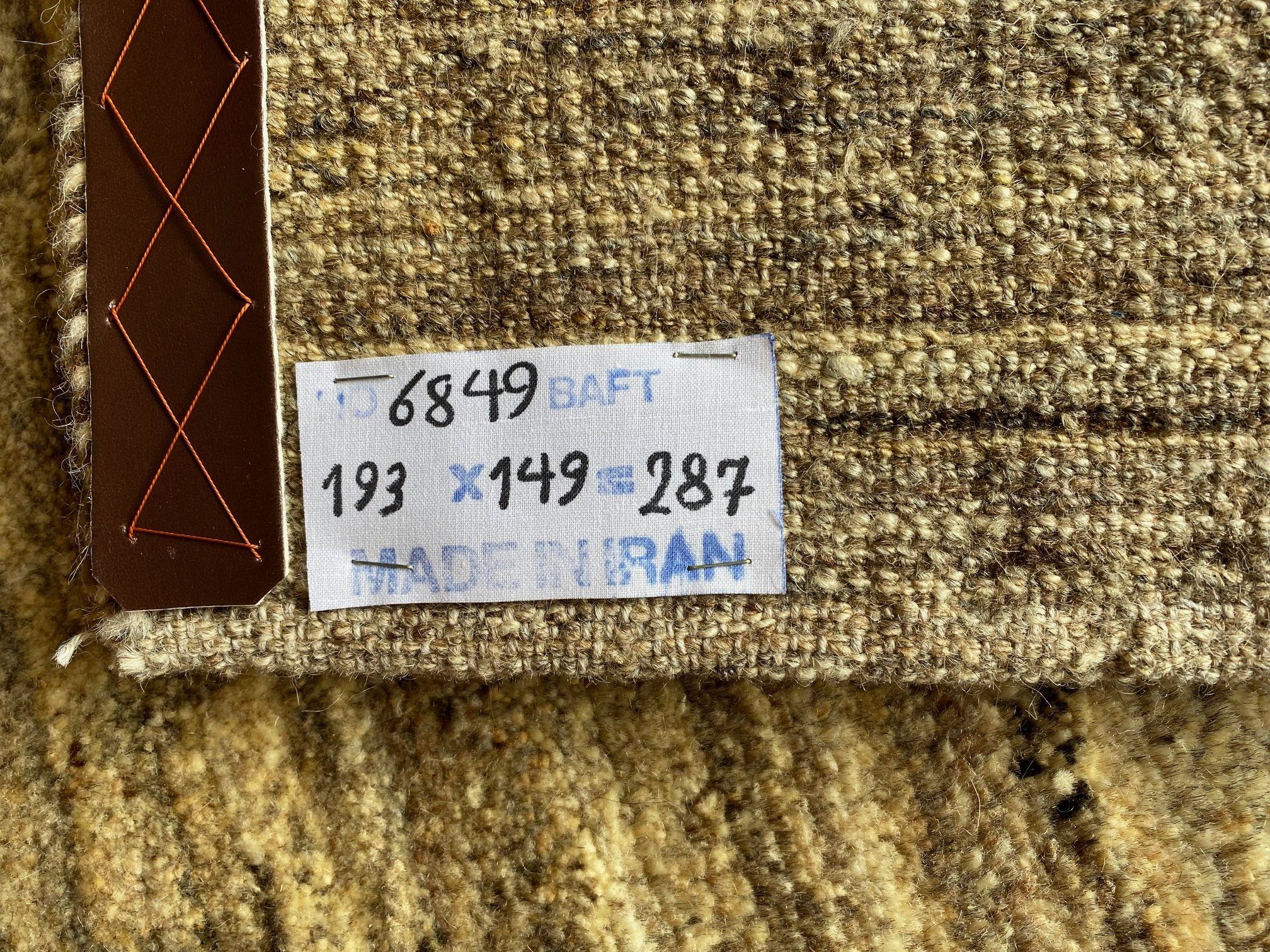 Orientteppich Perserteppich Echte PErser 193 149 Morgenlandbazar, x cm, ungefärbter Perser Grau Schurwolle Gabbeh aus Teppich 100% Gabbeh Beige