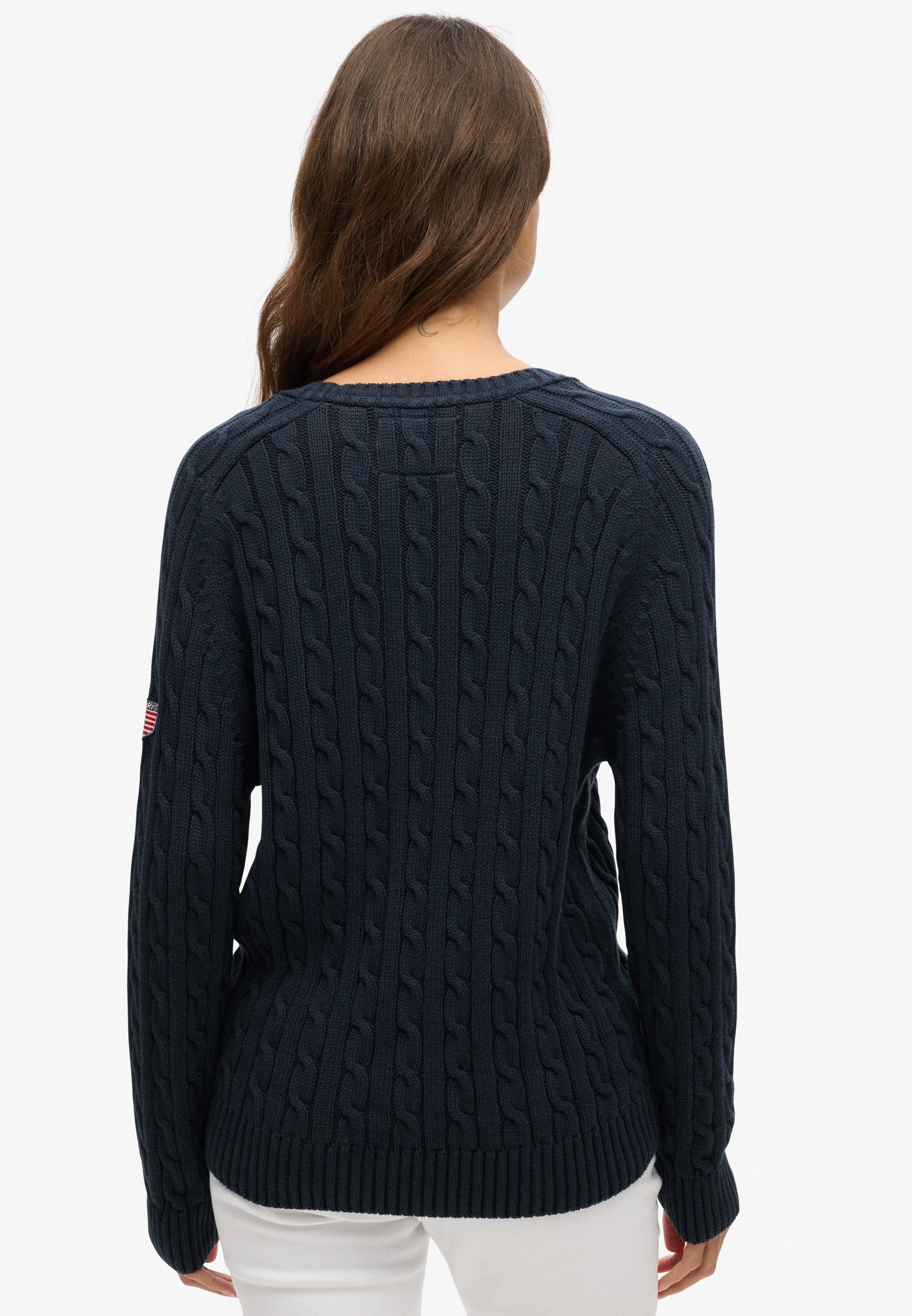 Superdry Strickpullover SLOUCHY CABLE KNIT günstig online kaufen