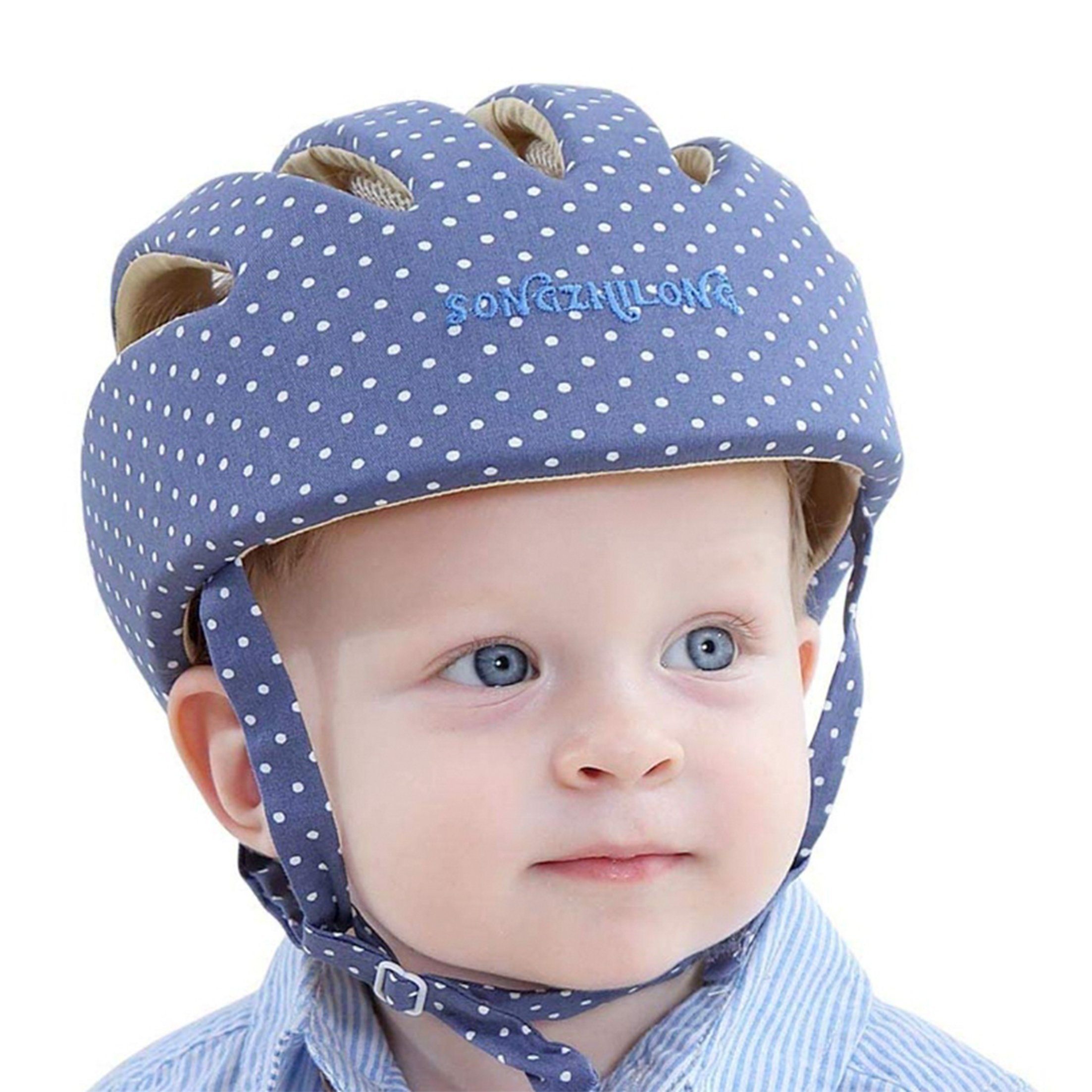 Baby Ja Kinderhelm Babyhelm,Kopfschutz Baumwollmütze,Lauflernmütze für Kinder, Baby-Krabbelhelm,verstellbare Kleinkind-Schutzmütze,stoßfest