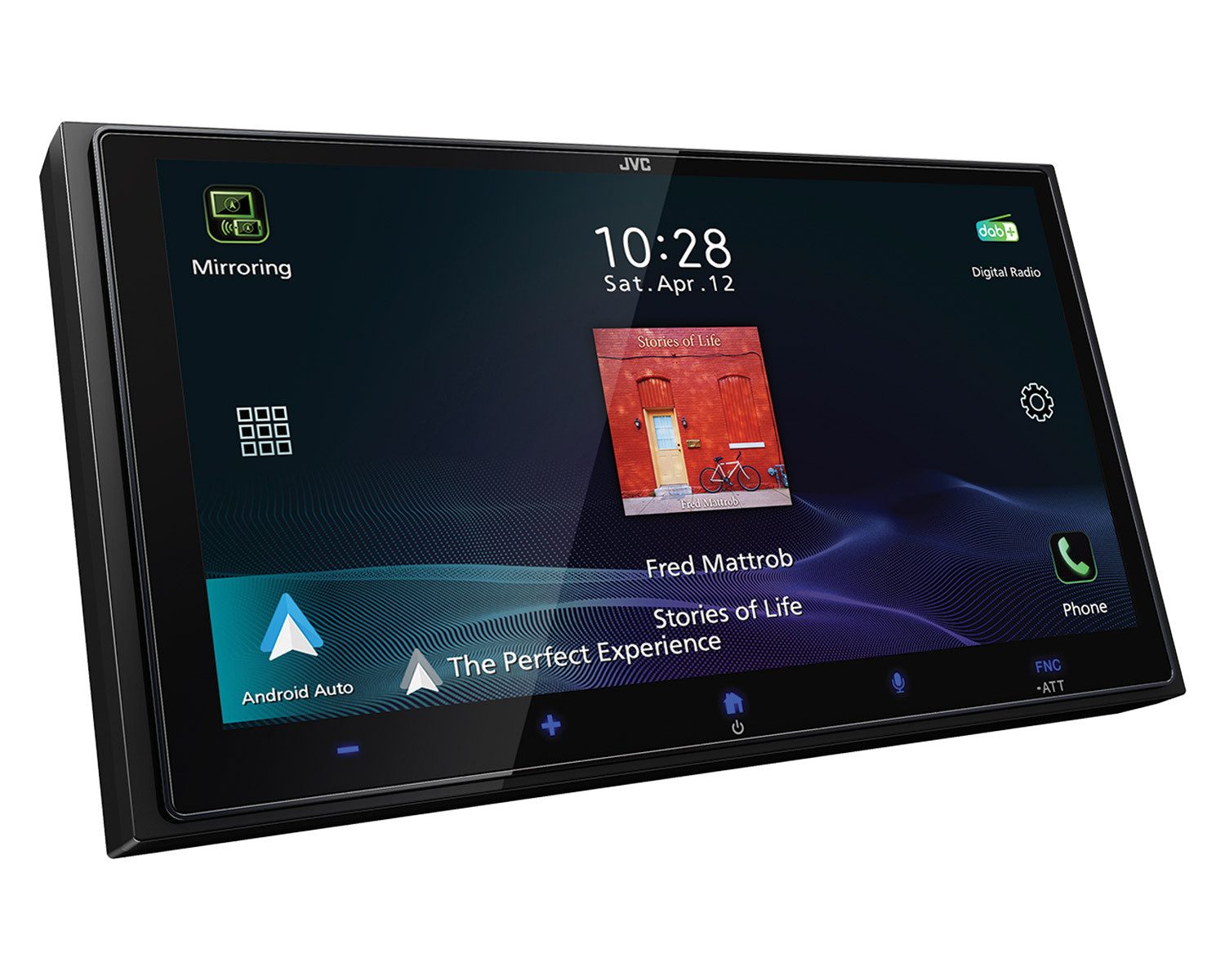JVC KW-M795DBW 2-DIN Moniceiver 6,92-Zoll-HD-Bildschirm mit DAB+-Tuner Autoradio