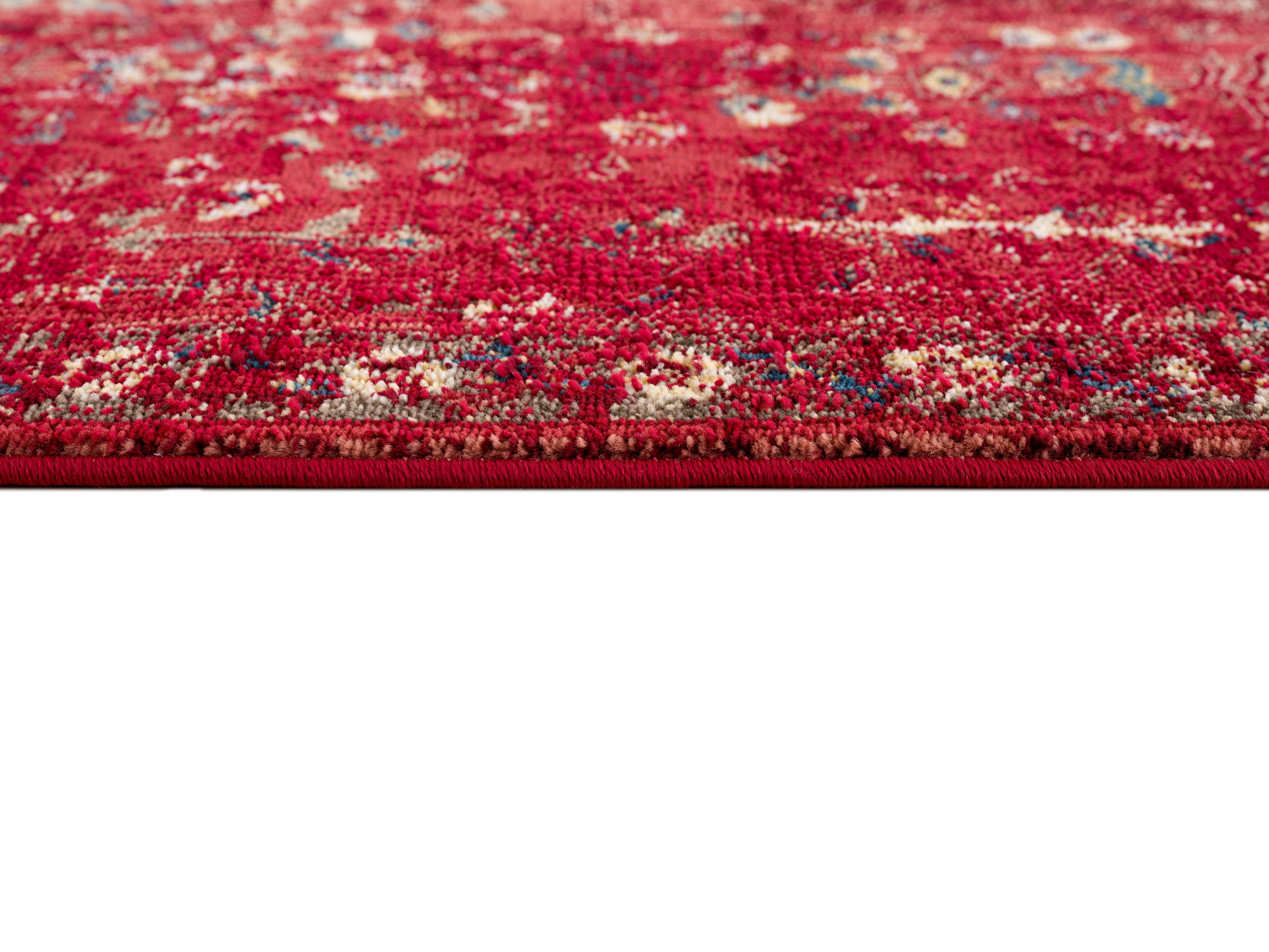 Höhe: im mit rot Bordüre, Vintage affaire, mm, Clovis, rechteckig, 11 Läufer Teppich Orient-Design, Home