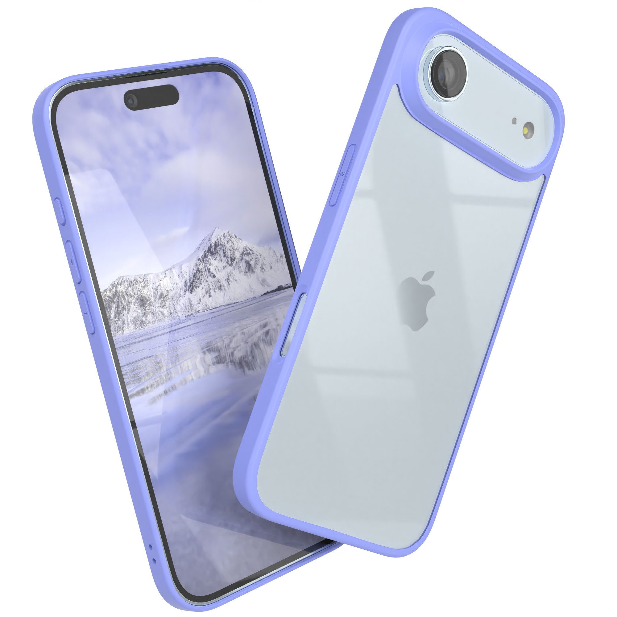 EAZY CASE Handyhülle Bumper Case für Apple iPhone Air 6,5 Zoll, Smart Slimcover Transparent stoßfest Hybrid Hülle Back Cover Blau