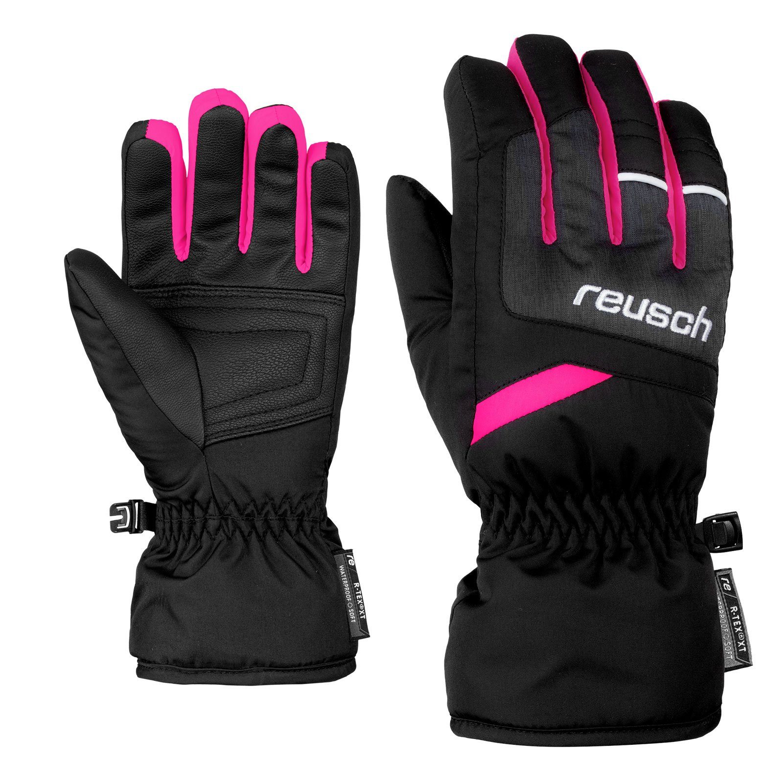 Reusch Skihandschuhe Bennet R-TEX® XT Junior mit aufgesticktem Markenschriftzug auf dem Handrücken