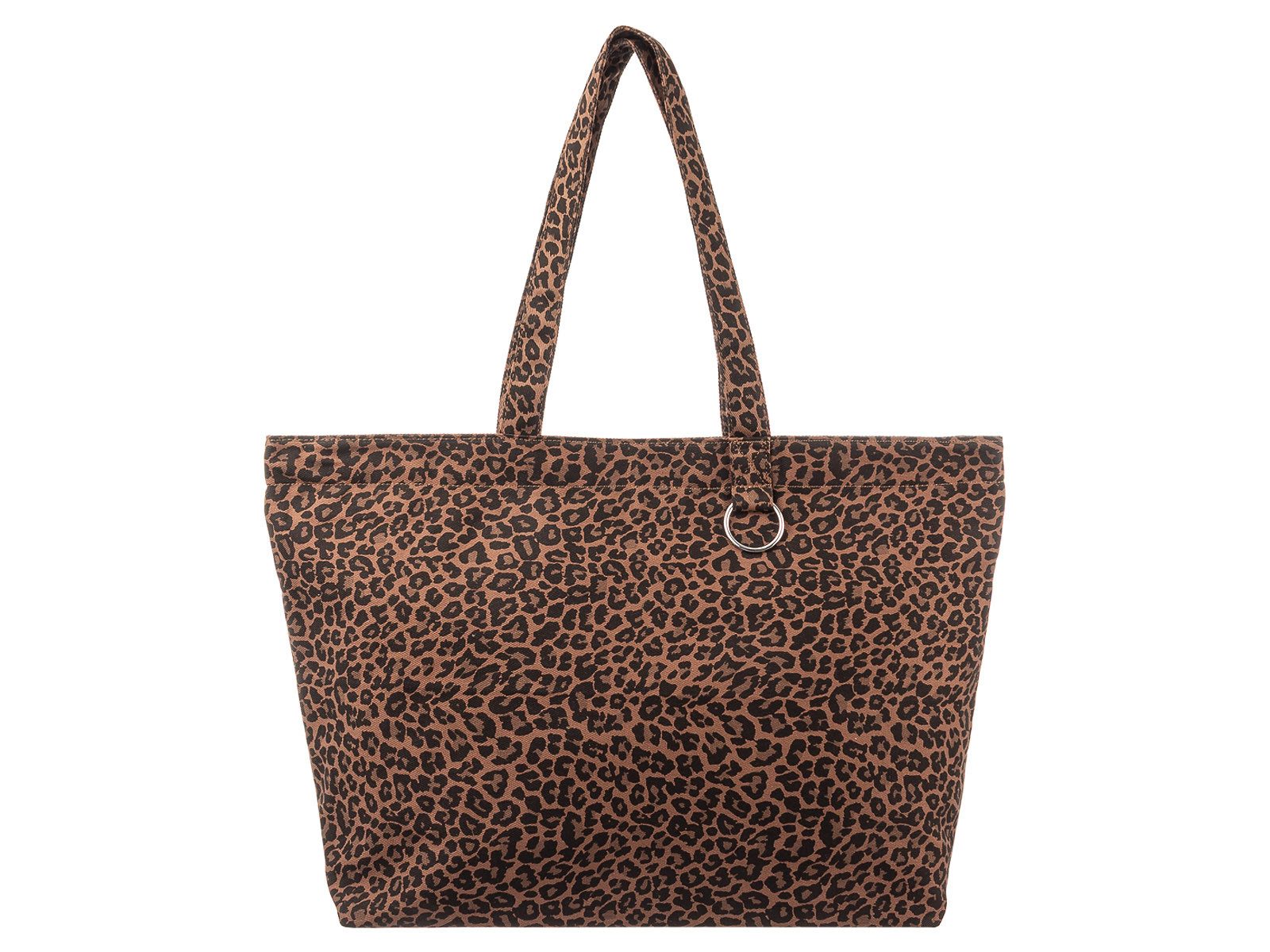 PAOLO BAGS Shopper Shopper L6309 Leo Tragetasche Damen Leo (Stück, 1-tlg., 1), Zusätzlicher Ring am Tragehenkel