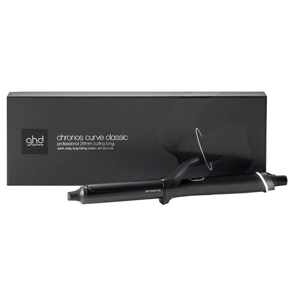 GHD Glätteisen ghd chronos curve classic tong – Lockenstab 26mm mit Klammer Titanium-Keramik-Beschichtung, Lockenstab