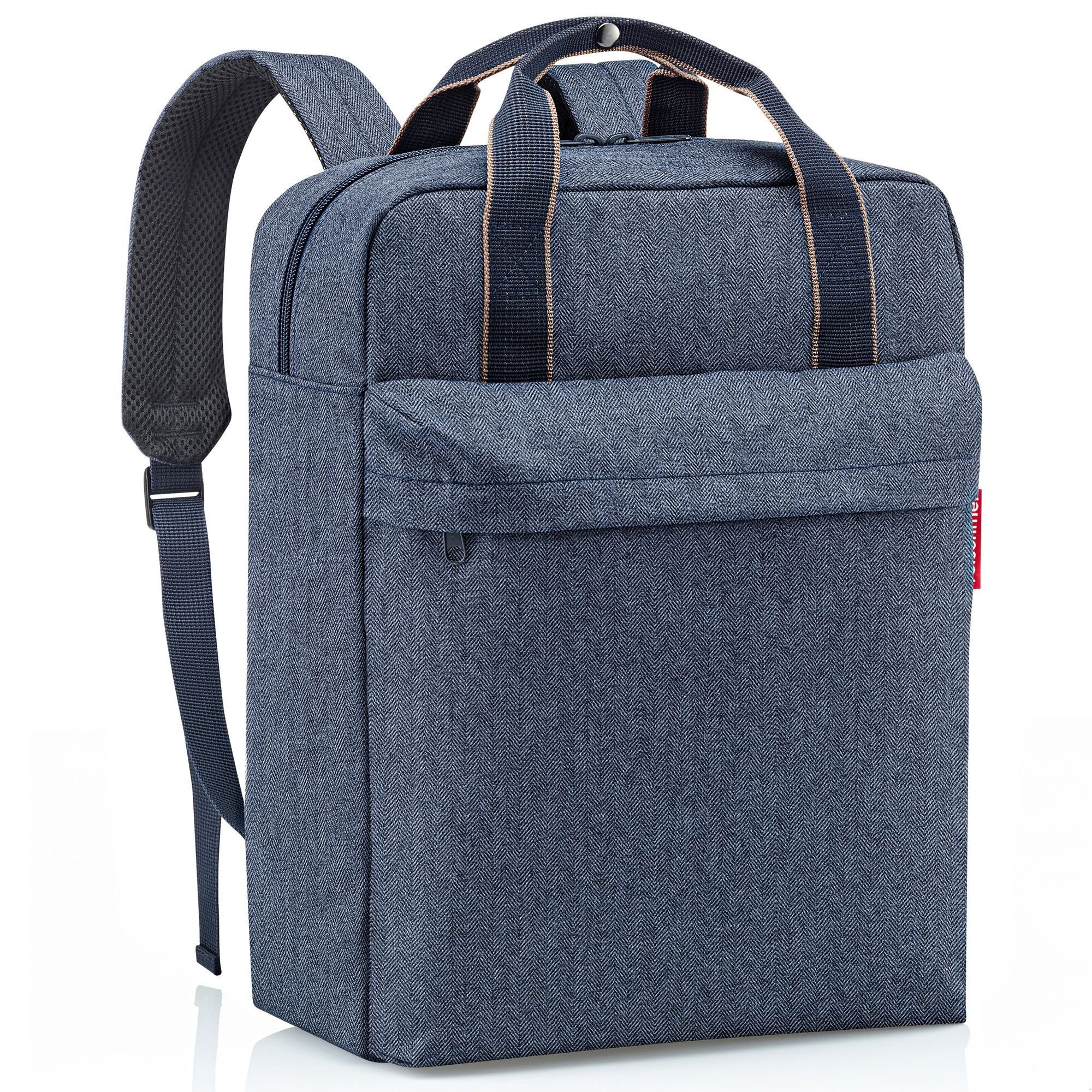 blue Polyester Daypack Travelling, REISENTHEL® dark herringbone