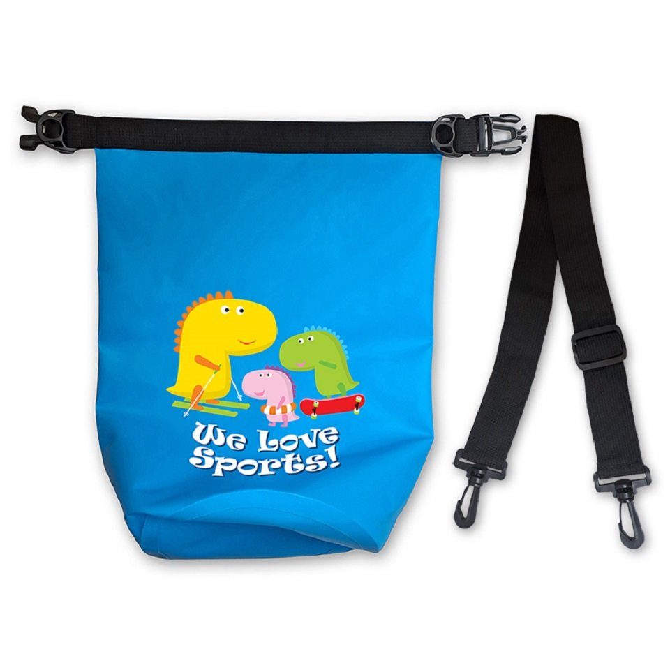 FASports Drybag Wasserdichte Tasche Aquino, Blau, Seesack/Packsack mit Tragegurt (1-tlg., H: 35 cm, Ø 18 cm), 5 Liter