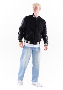 PICALDI Jeans Collegejacke TIGER Baseball Jacke, Bomberjacke, Ärmel aus echtem Leder