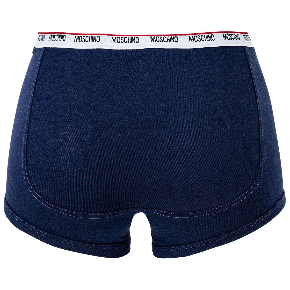 Herren Moschino Blau Boxer Shorts Unterhose, Cotton - 2er Trunks, Pack