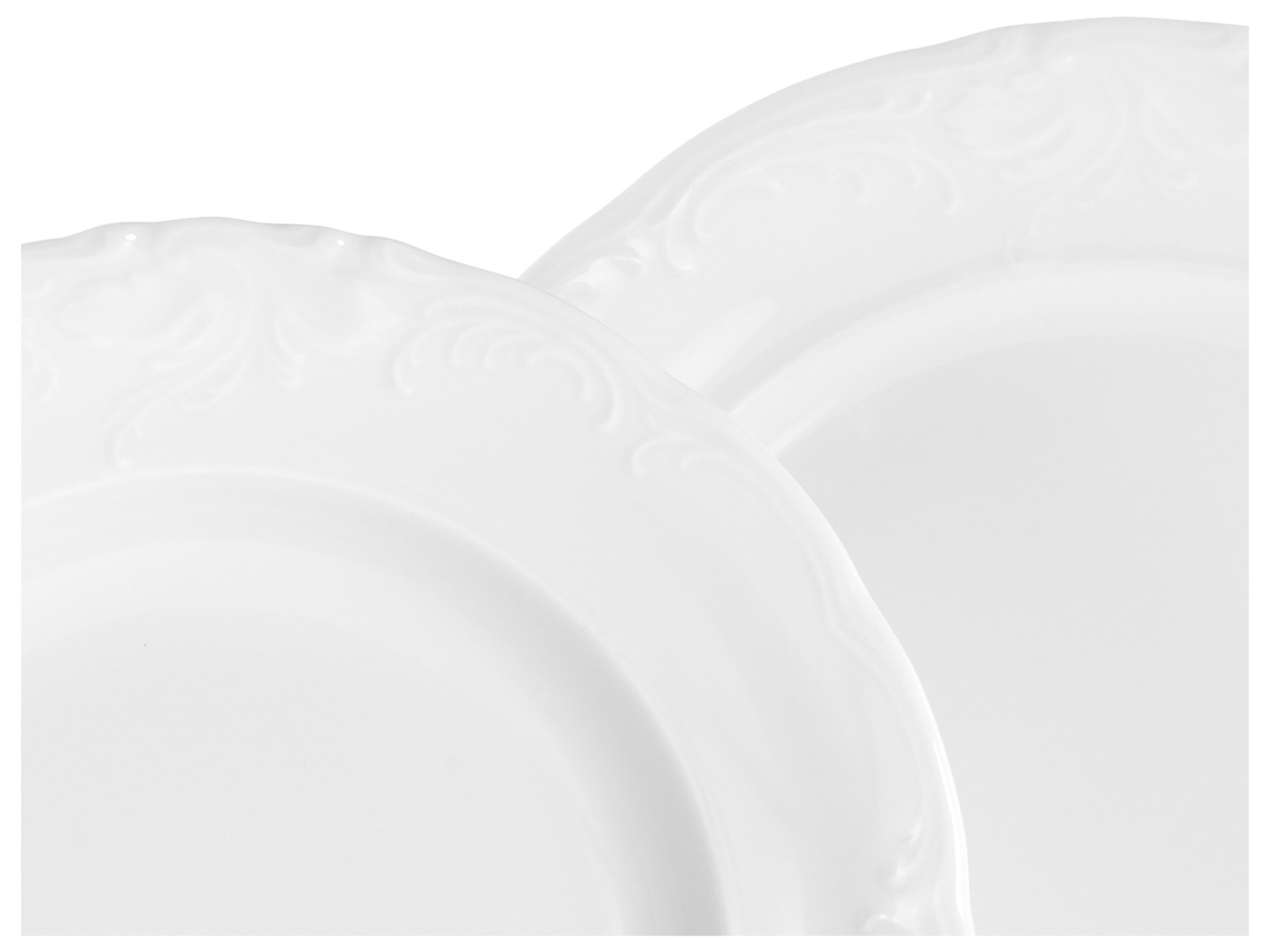 CreaTable Kombiservice Frederike Weiss (30-tlg), 6 Personen, Porzellan