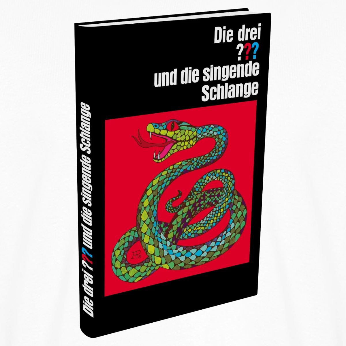 Spreadshirt T-Shirt Die Drei Fragezeichen und die singende Schlange Buch Männer Premium T- (1-tlg)