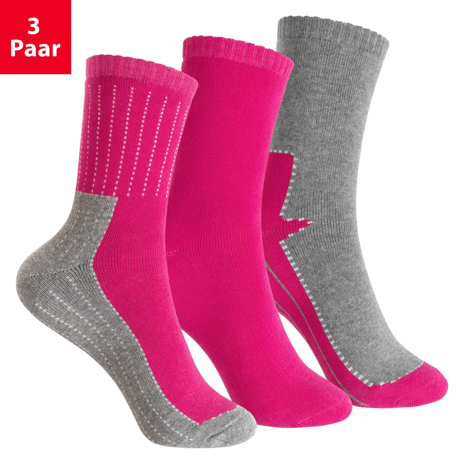 Pink (3 Paar)