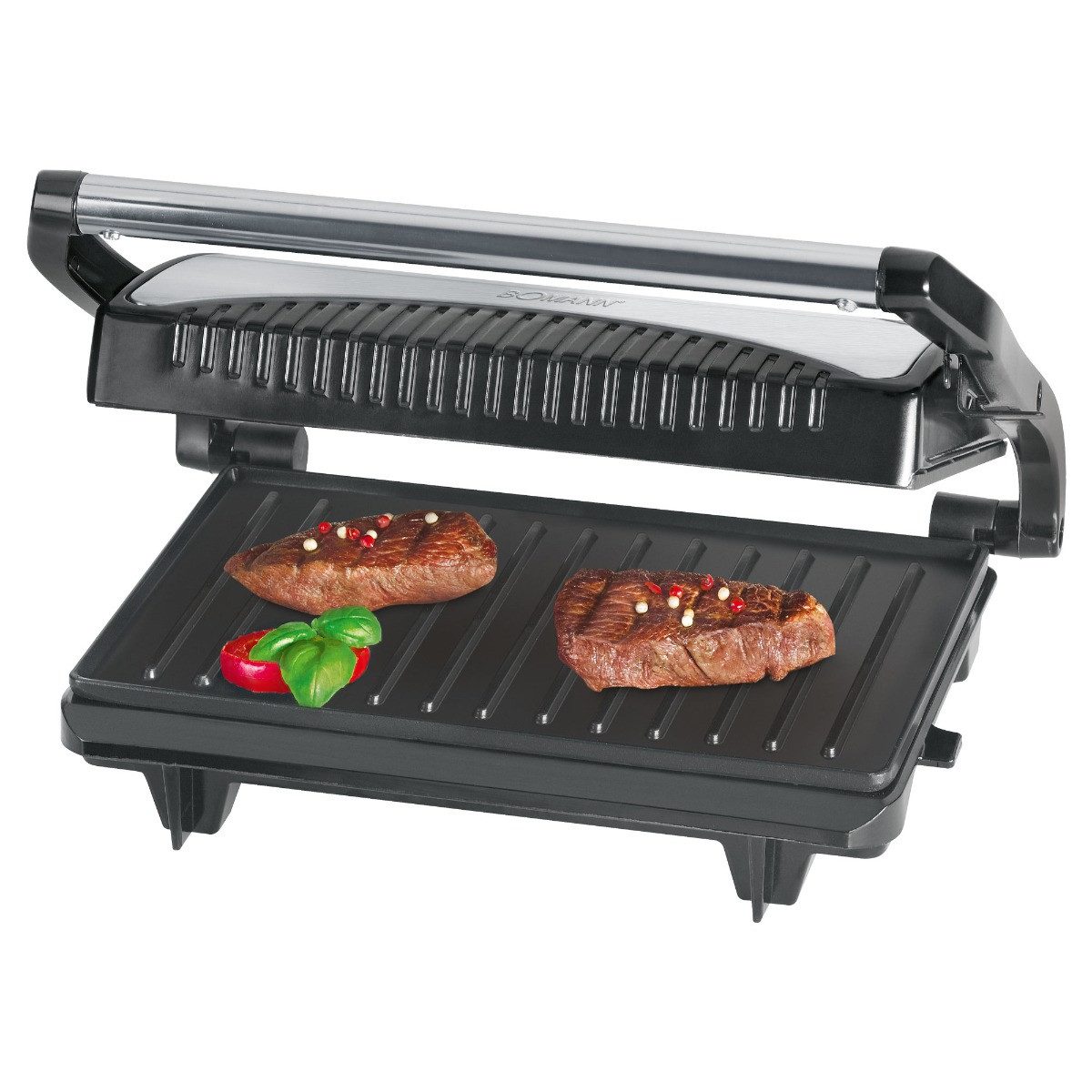 BOMANN Kontaktgrill MG 2251 CB, Kontaktgrill, beidseitiges Grillen, 700W