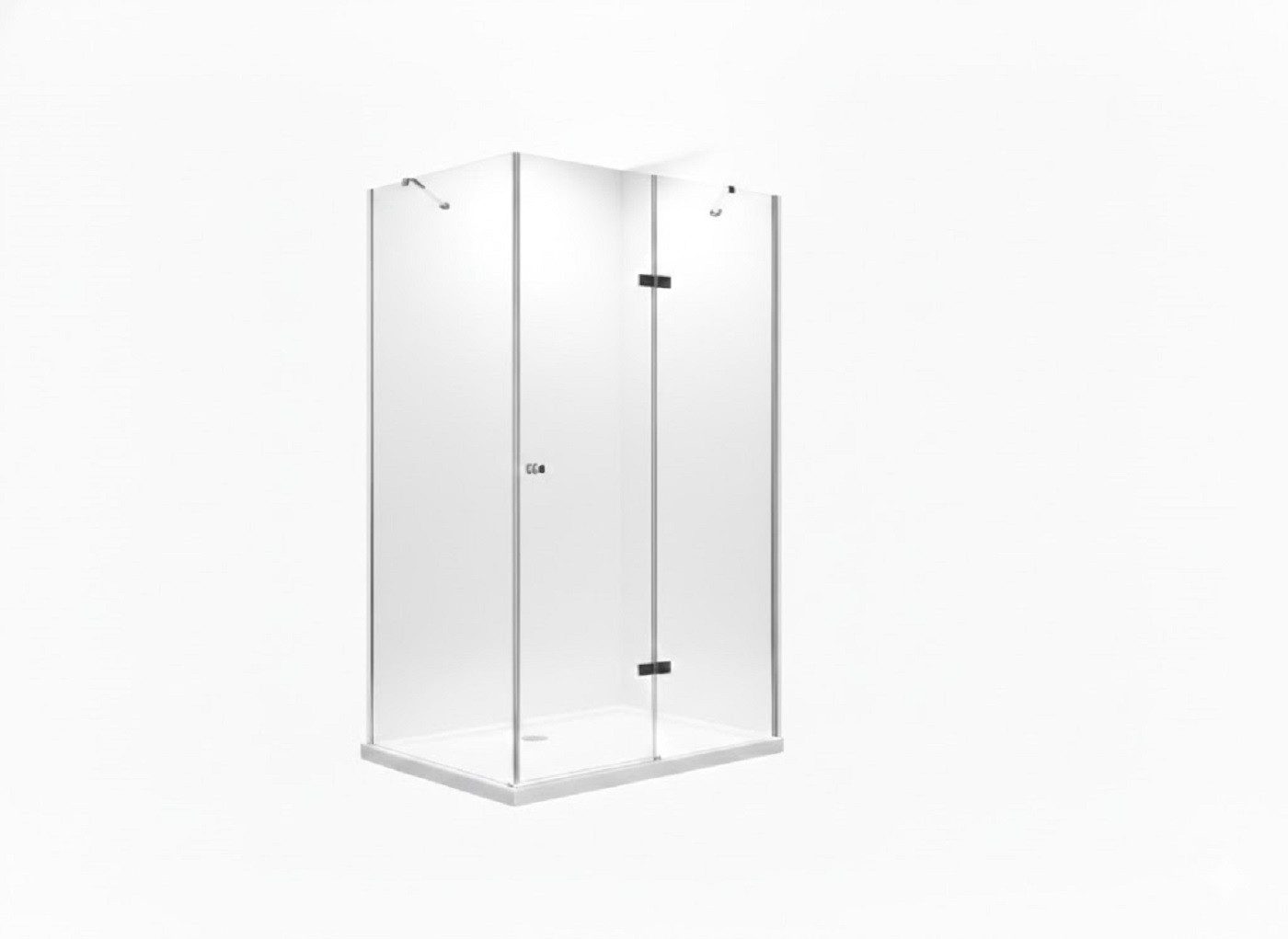 BuyLando.Shop Eckdusche Glaswerk Westfalen - Cabina doccia angolare Anna 100x100x195 cm, BxT: 100x100 cm, Glas, Standard, ohne Duschtasse