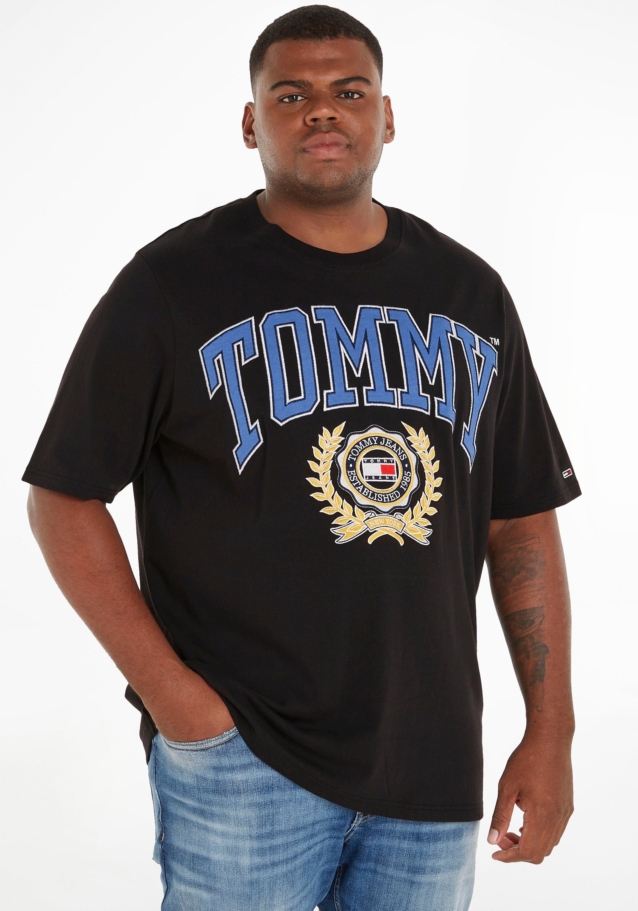 Tommy Jeans Plus T-Shirt TJM Black PLUS RWB TEE COLLEGE