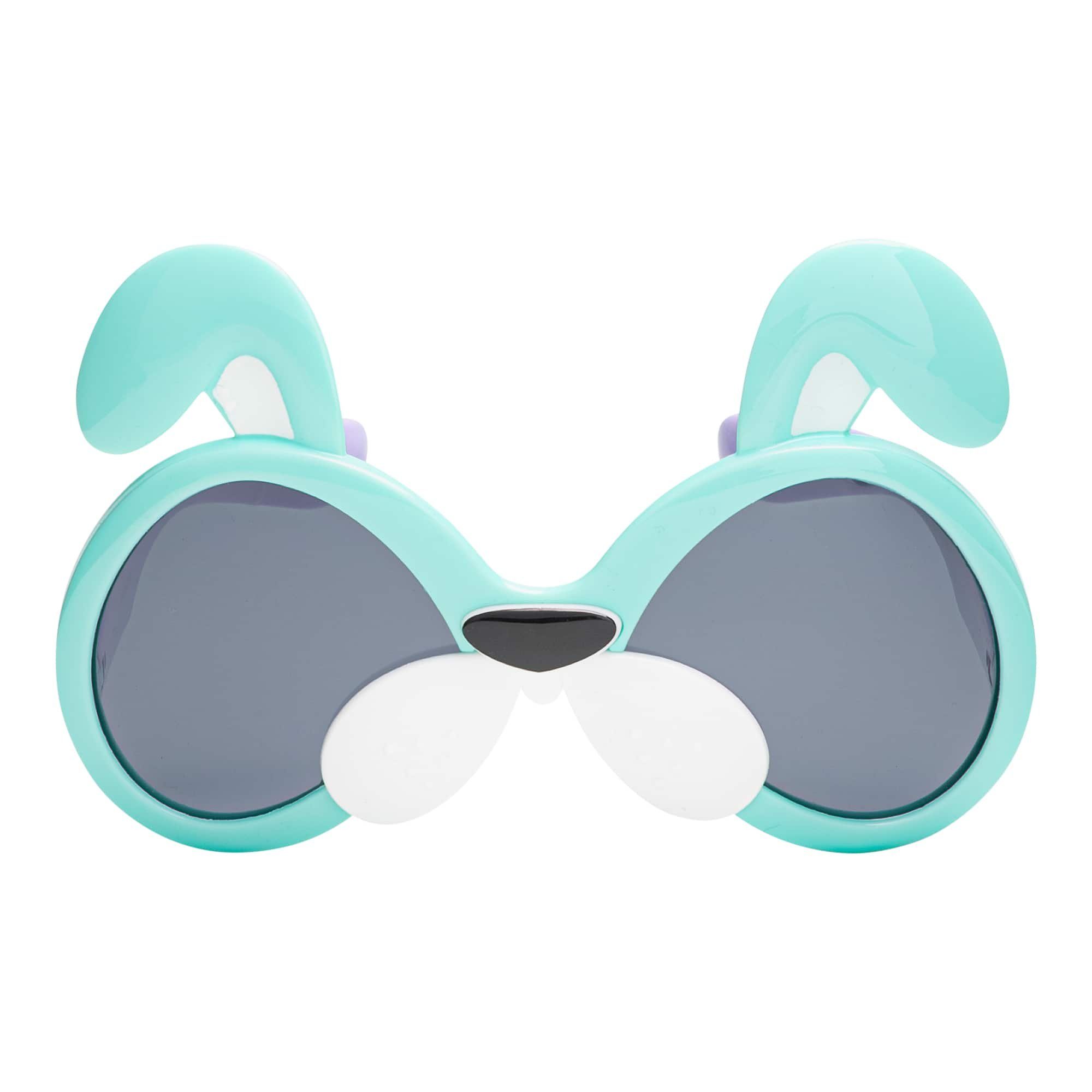 Sonnenbrille Designer Eyewear Linsen Mädchen Jungen polarisierten BEZLIT Sonnenbrille mit (1-St) Grün-Lila Kinder