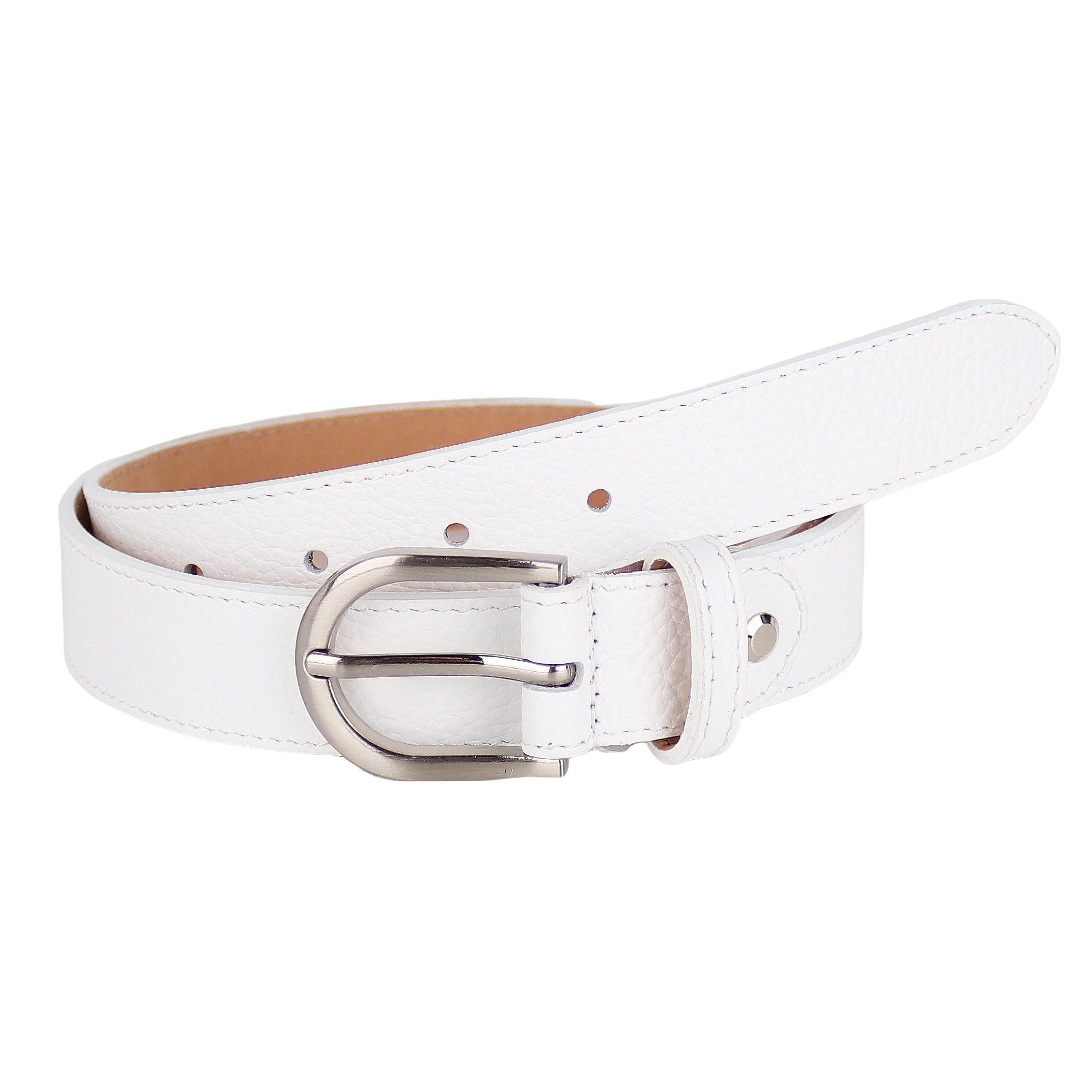 MIRROSI Ledergürtel Damen Herren Gürtel, Made in Italy, 3cm breit (Passt fast zu jeder Hosenschlaufe, aus Echtem Leder)