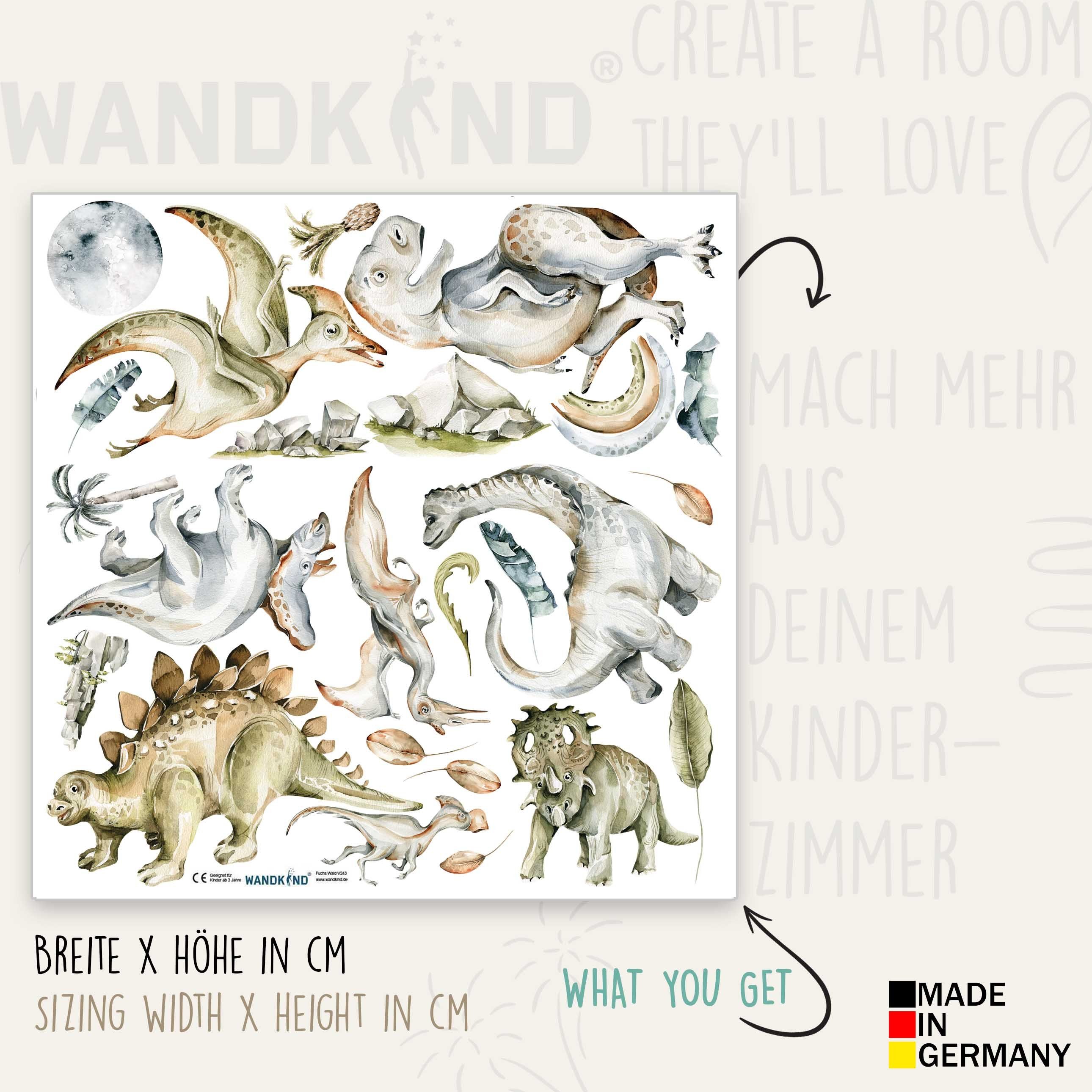 WANDKIND Wandtattoo Dinosaurier V376 (Dino), Wieder günstig online kaufen