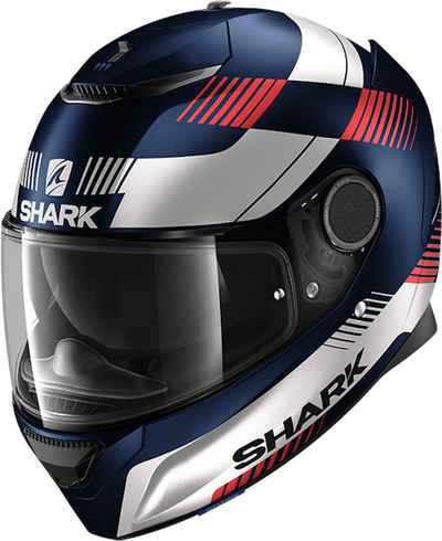 SHARK HELMETS Motorradhelm Shark Spartan Strad blau-rot matt Motorradhelm Touringhelm Sonnenvisie, Touringhelm mit Pinlock und Sonnenblende