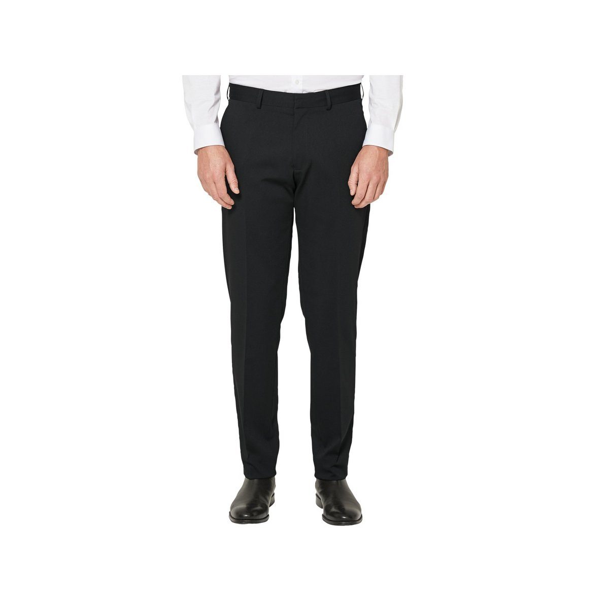 Angabe) keine regular Anzughose (1-tlg., schwarz s.Oliver