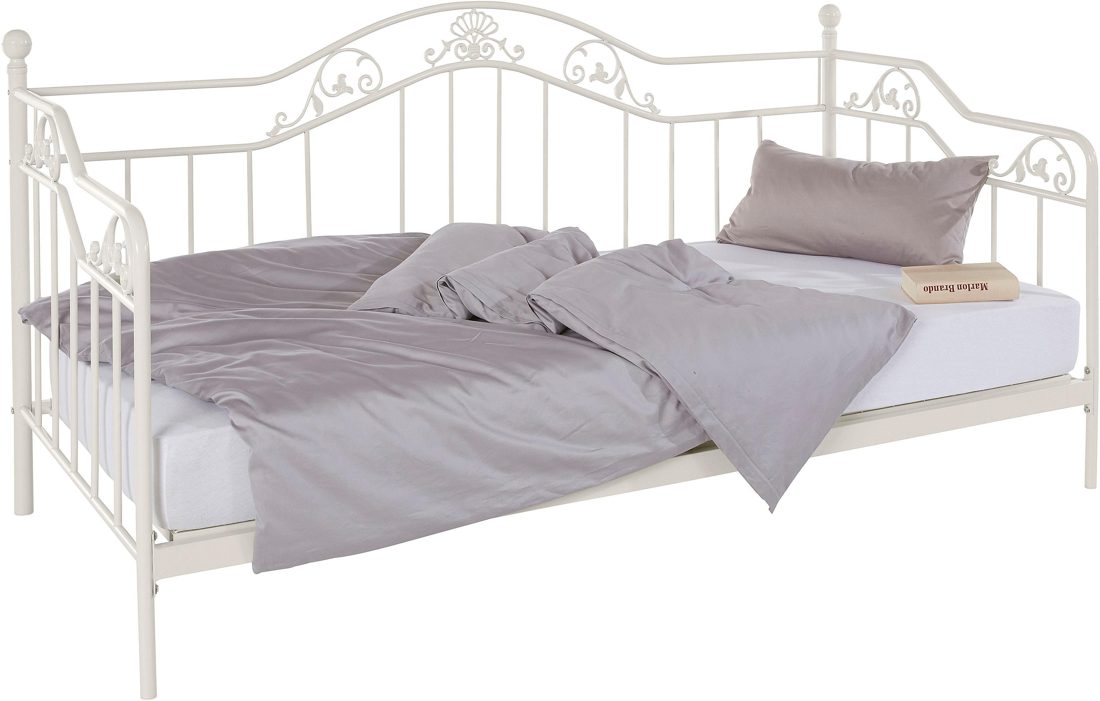 Home affaire Daybett, mit aufwendigen Verzierungen, inklusive Lattenrost aus Metall
