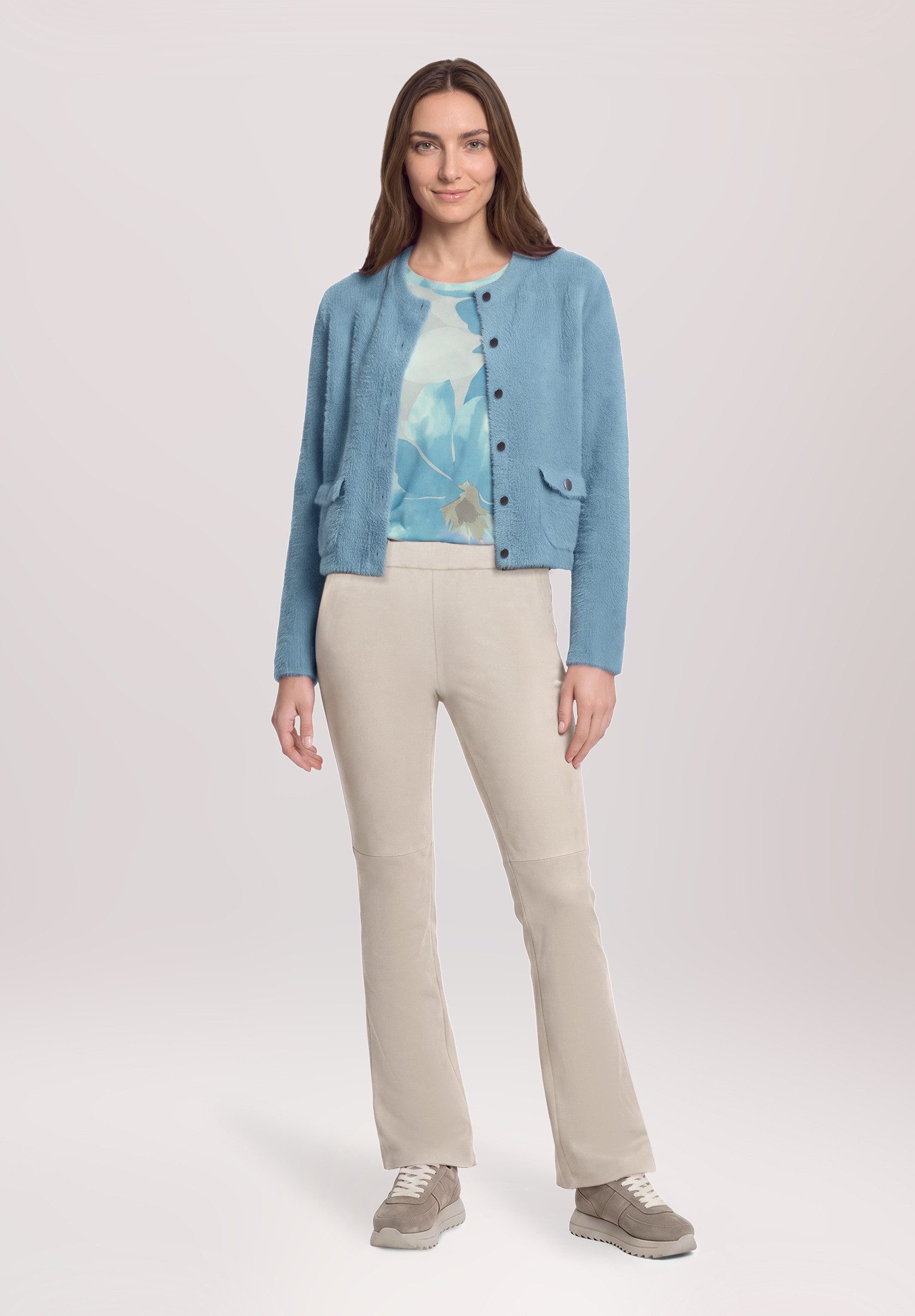 Betty Barclay Strickjacke Damen mit aufgesetzten Taschen (1-tlg)