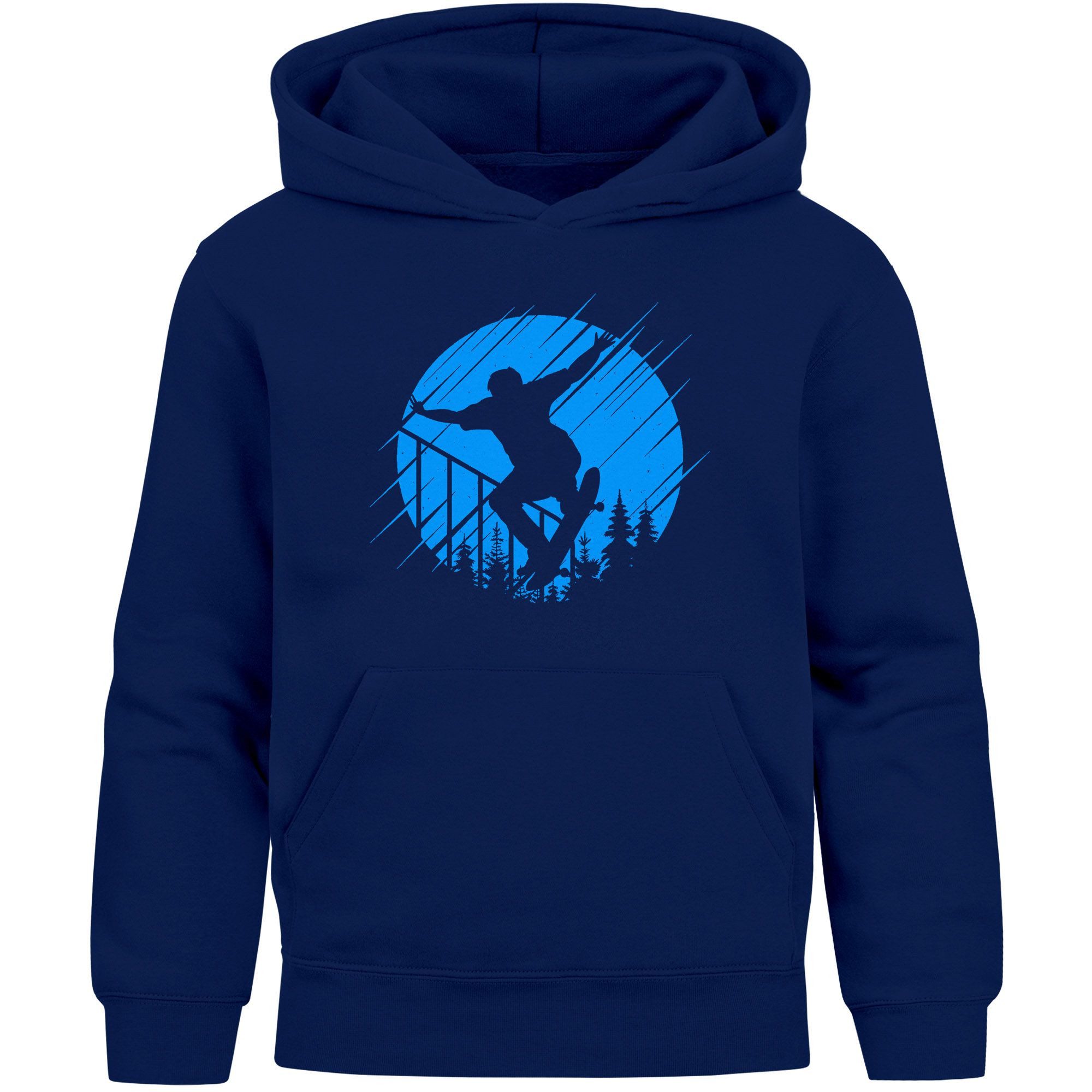 Hoodie Kinder Hoodie Skateboard Motiv Skater Kapuzenpullover Jungen Mädchen