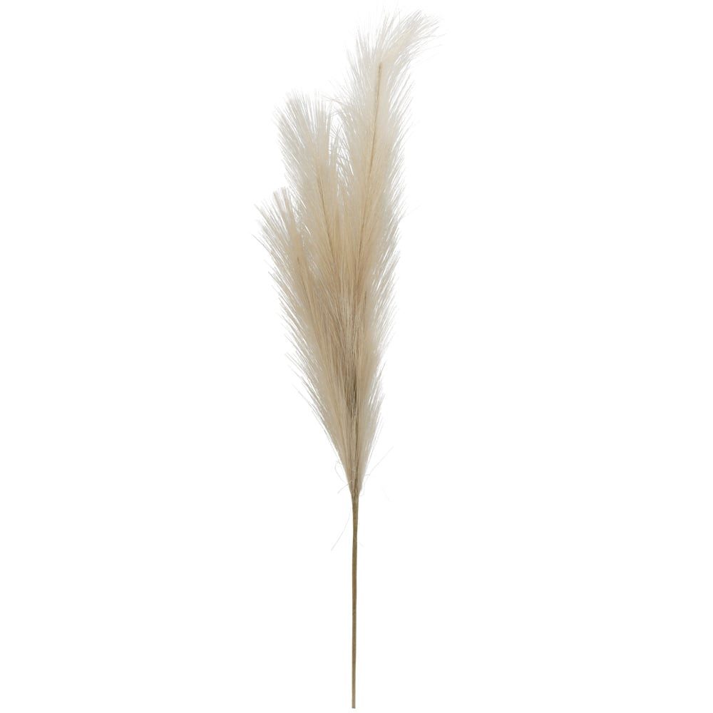 Kunstblume Feder Kunstzweig Kunstfeder Federstrauß 80 cm natur Feder, matches21 HOME & HOBBY, Höhe 100 cm