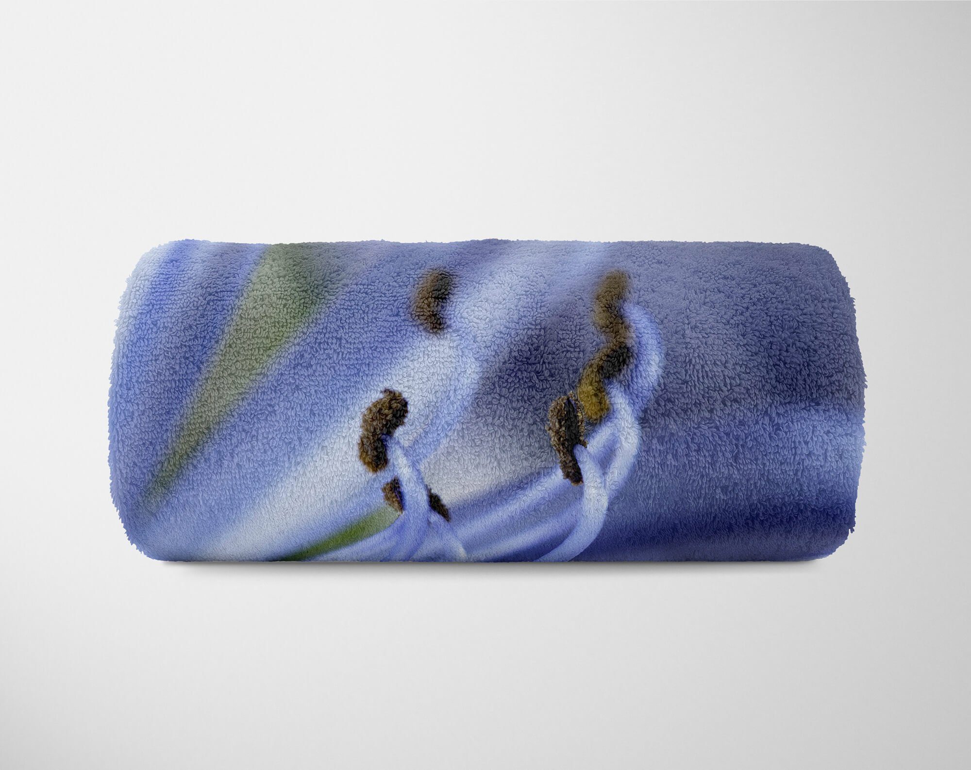 Sinus Art Handtücher Handtuch Strandhandtuch (1-St), mit Saunatuch Blüte Blume Kuscheldecke Handtuch Fotomotiv Makrof, Baumwolle-Polyester-Mix