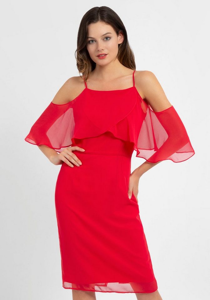 Apart Chiffonkleid Apart Chiffonkleid
