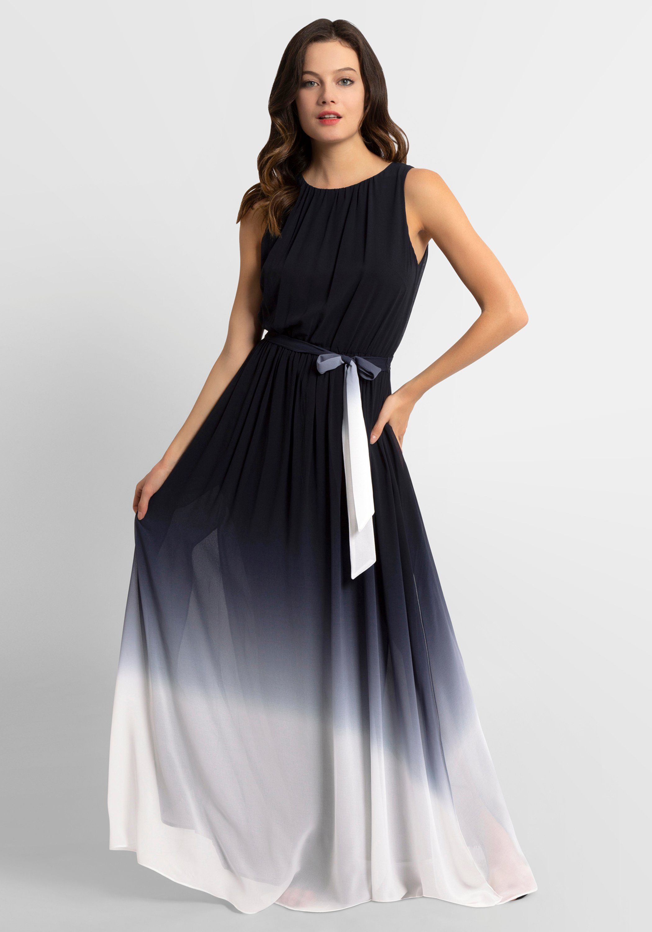 Apart Dip Dye Chiffonkleid Maxikleid Aus Zartem Chiffon Online Kaufen Otto