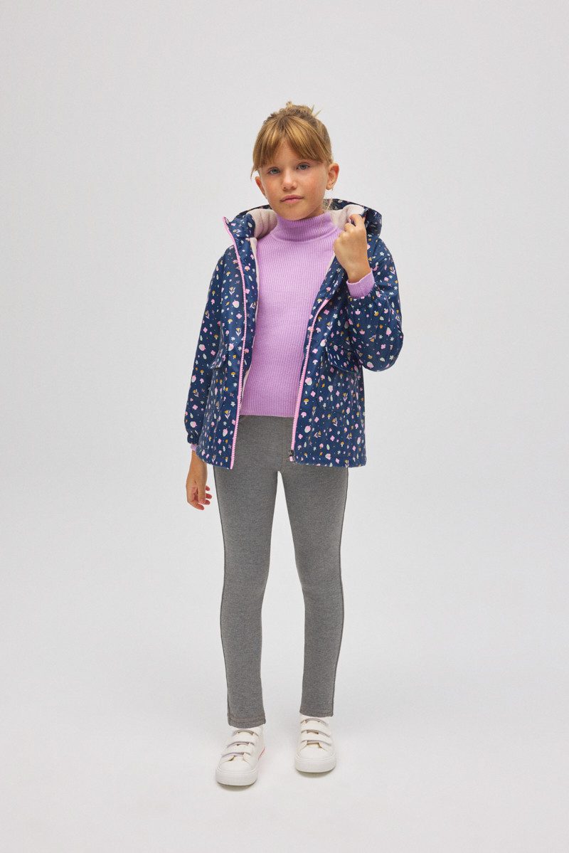 YSABEL MORA Leggings Ysabel Mora warme Thermo Leggings Taschen Jeanslook gris jeans (1-tlg., kein Set)