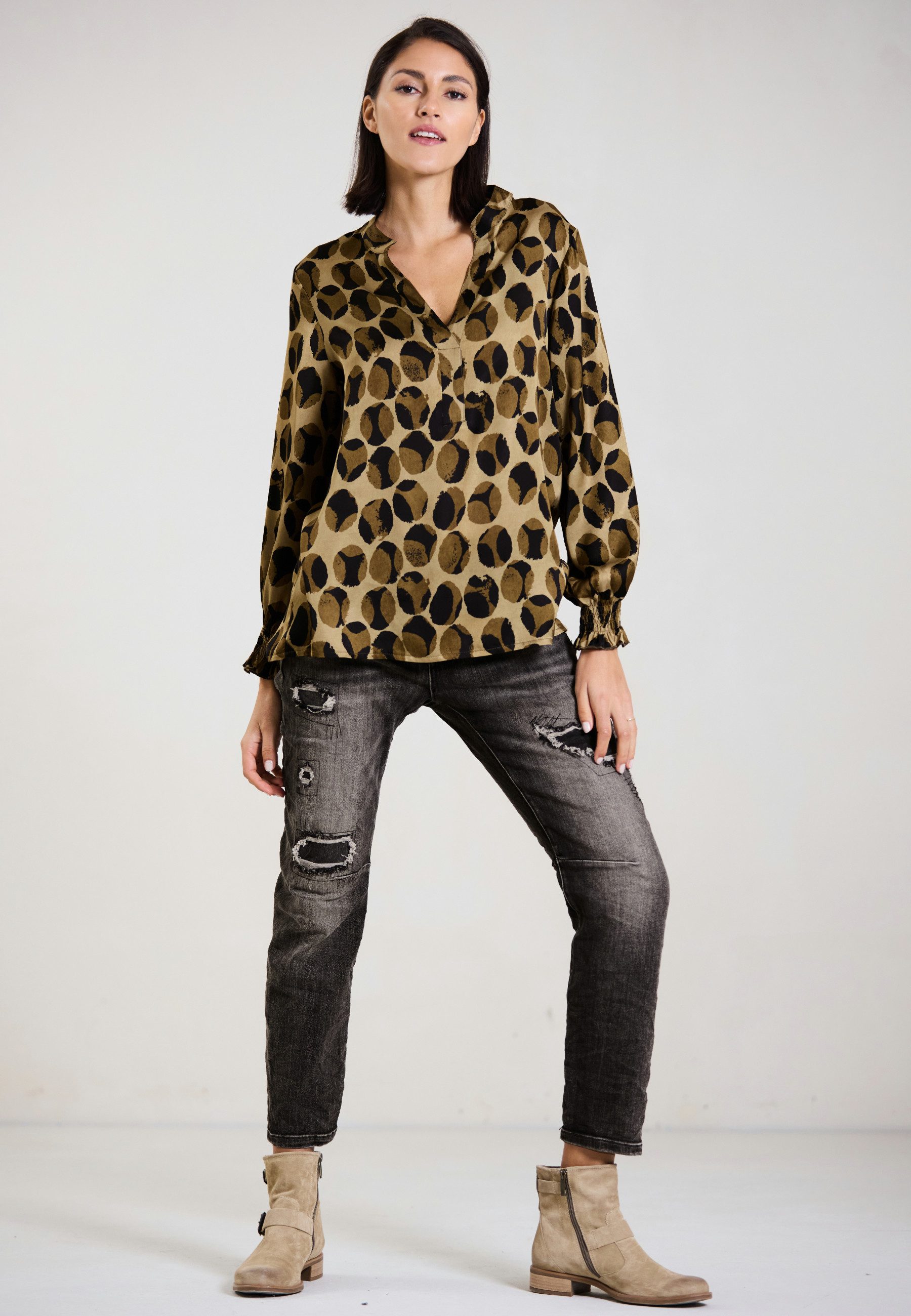 Andijamo-Fashion Schlupfbluse WILD DOT moderner Dot günstig online kaufen