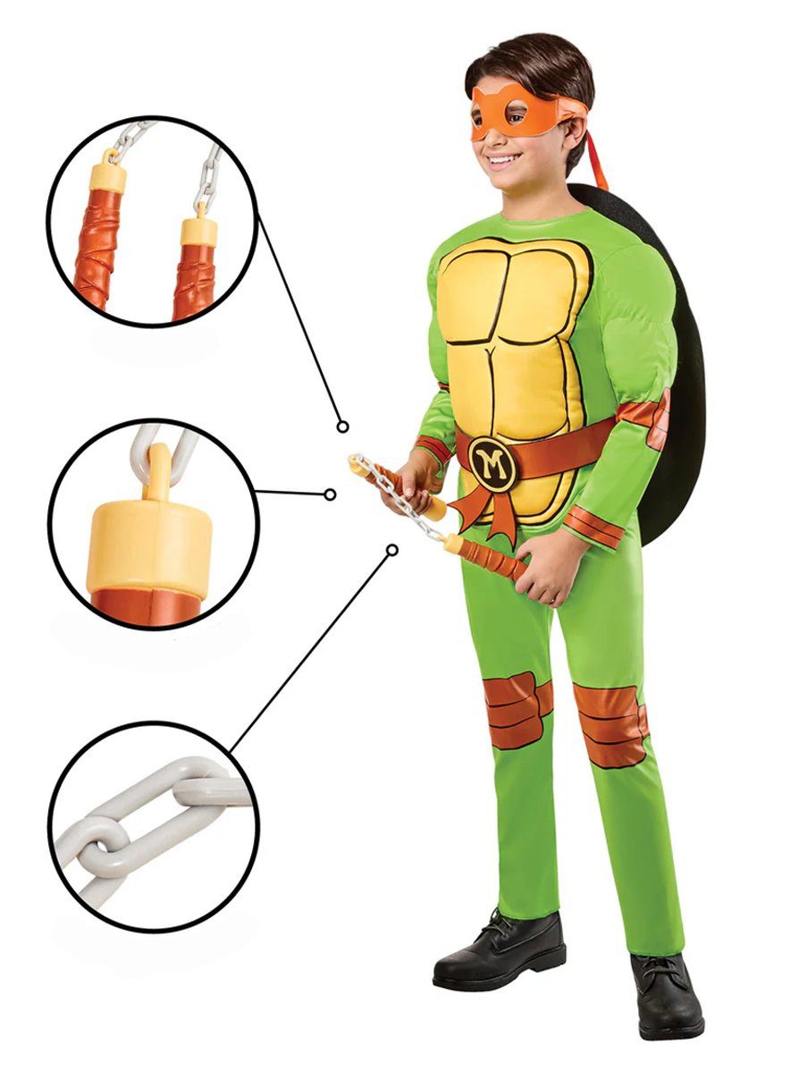Rubie´s Kostüm Teenage Mutant Ninja Turtles – Michelangelo Nuncha, Die Ninja-Waffe der Wahl von Michelangelo